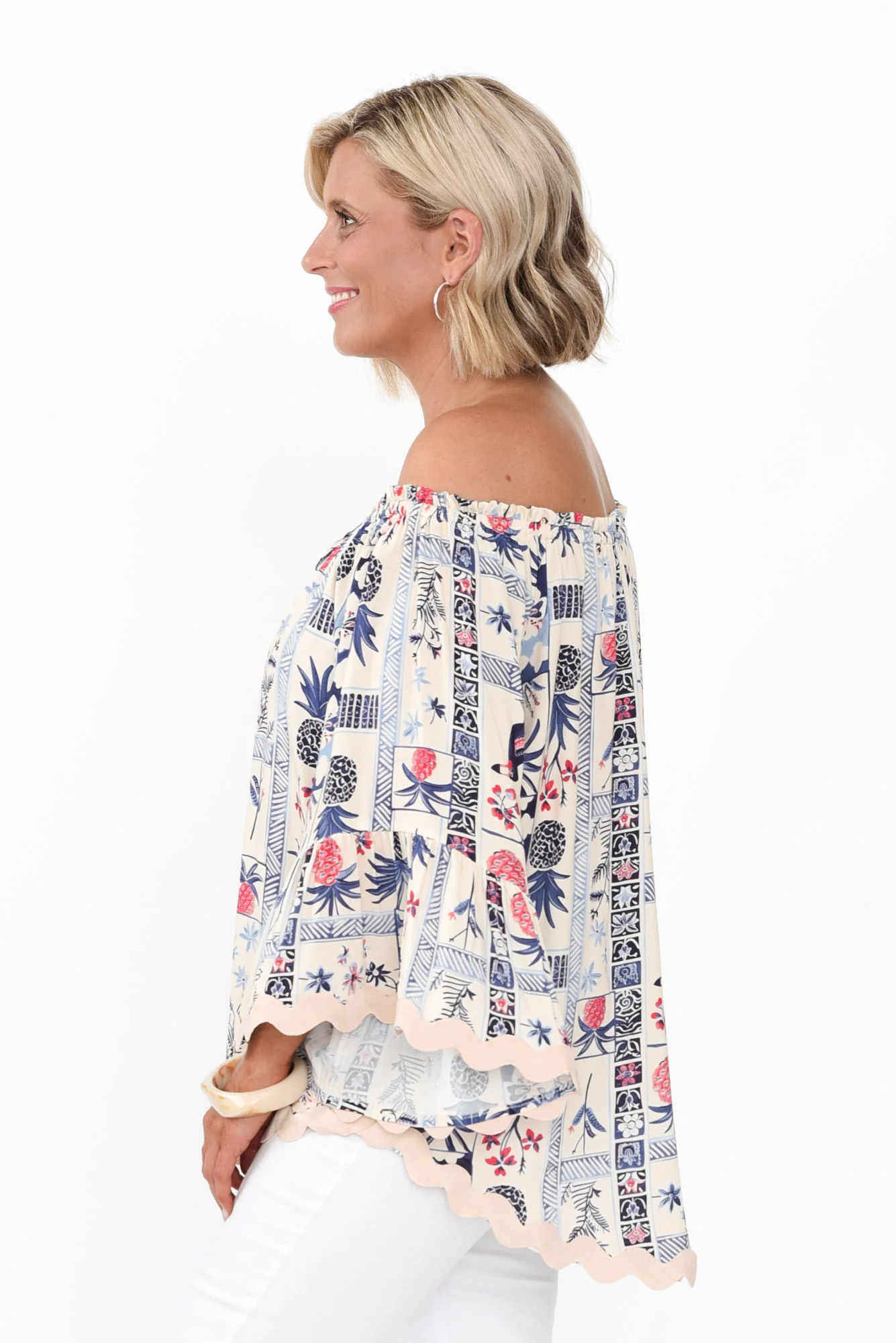 Bianco White Tropical Trim Top