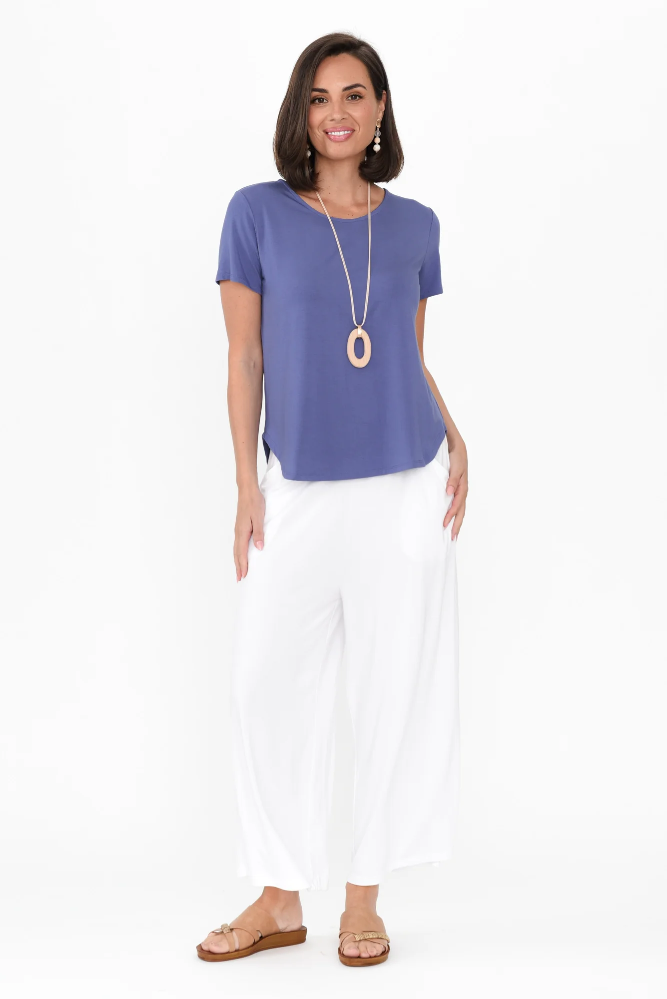 Janis Lilac Bamboo Tee