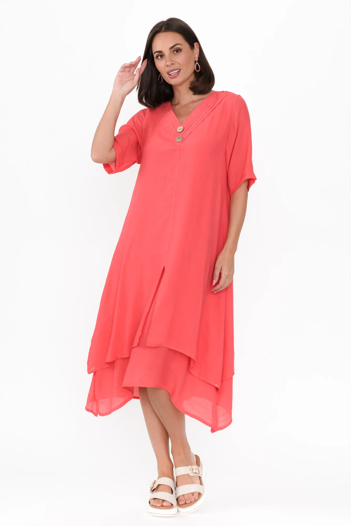 Nala Berry Layers Dress