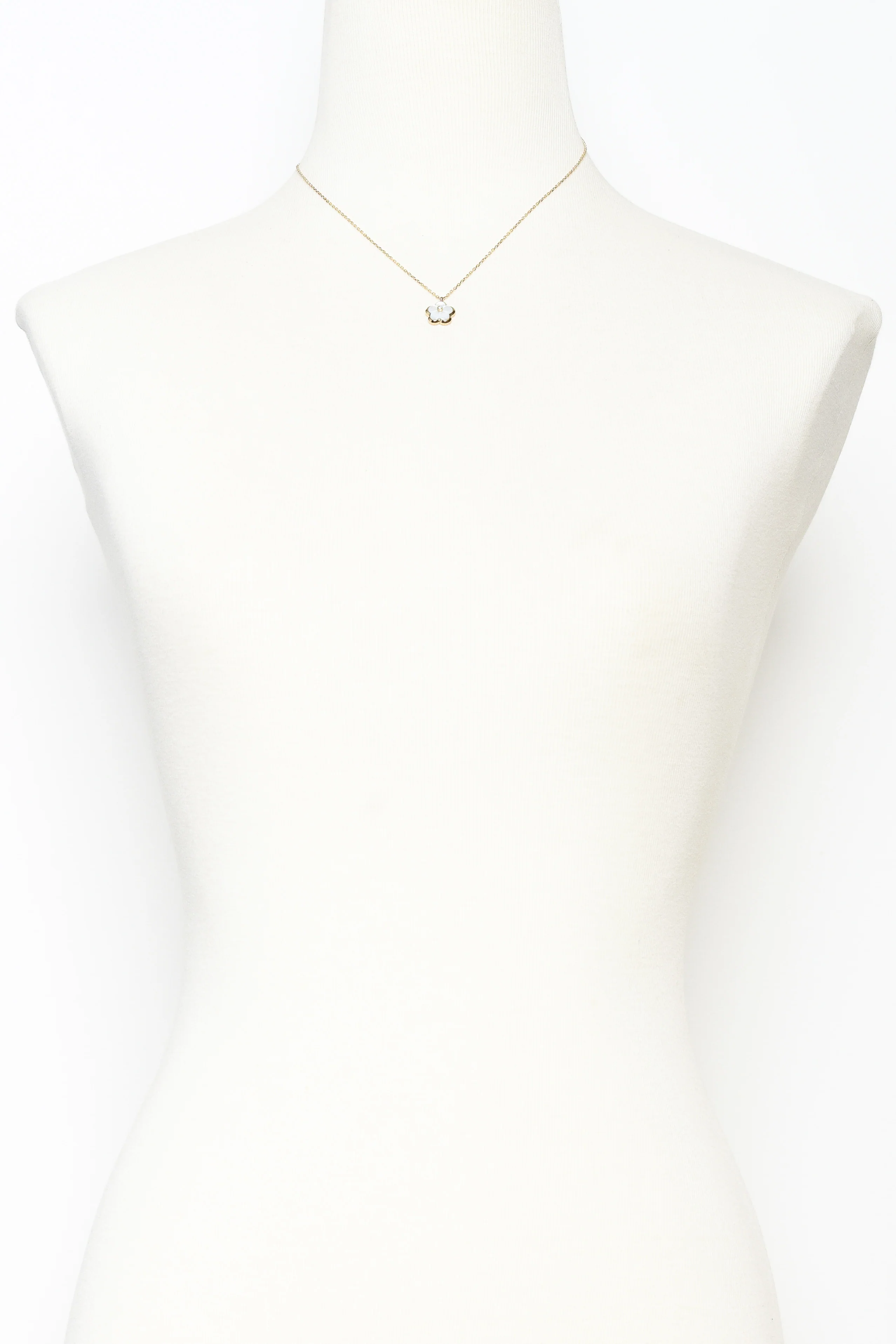 Flores Gold Plated Flower Necklace