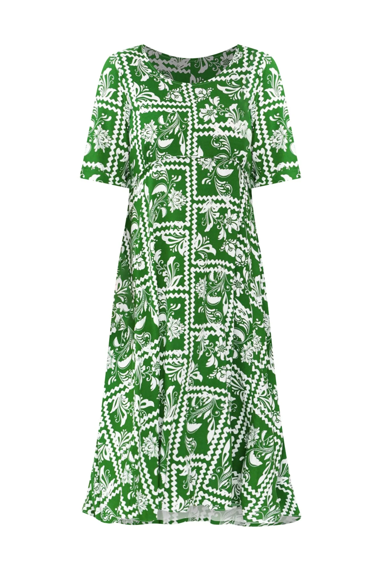 Sula Green Floral Pocket Dress