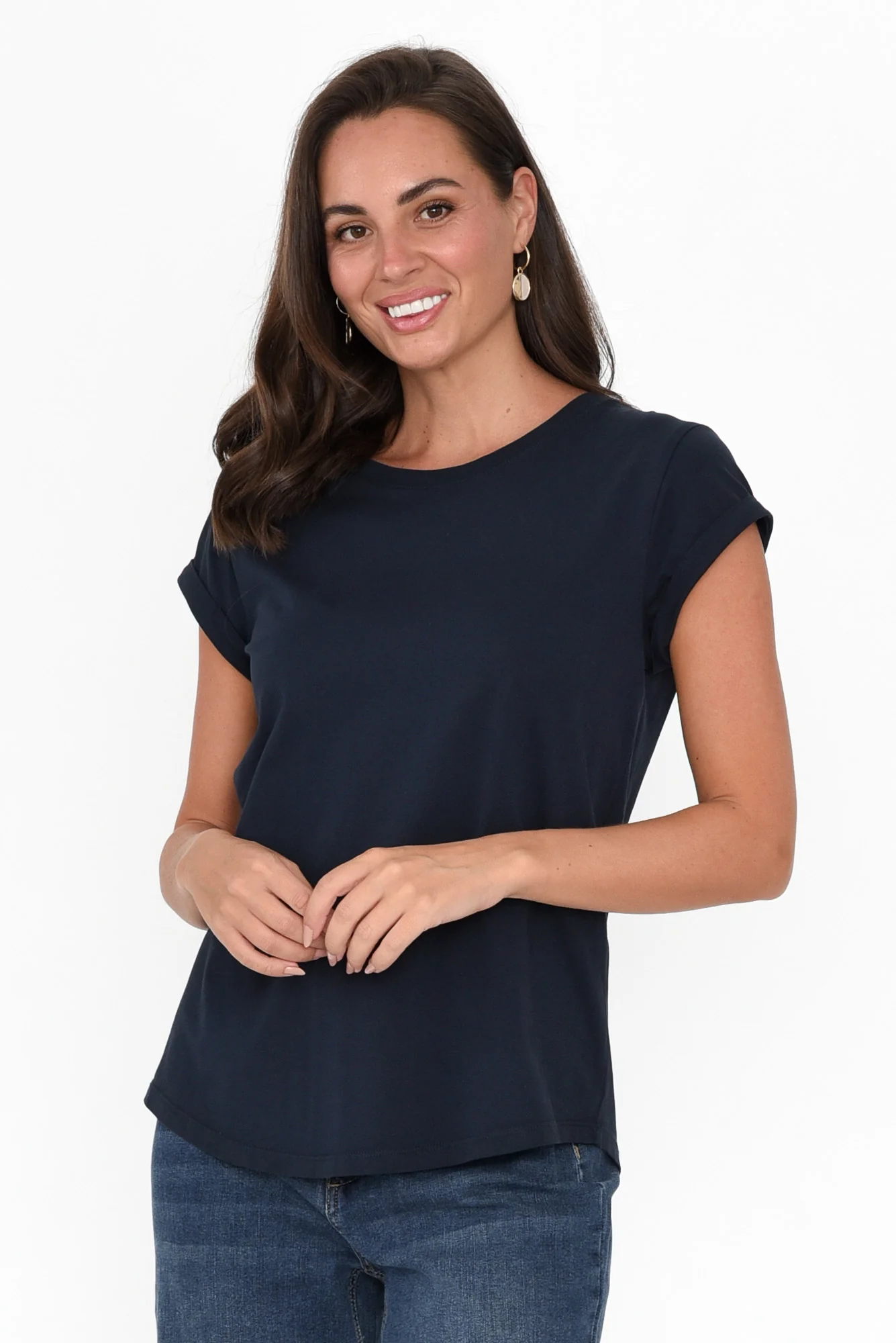 Manly Navy Cotton Tee