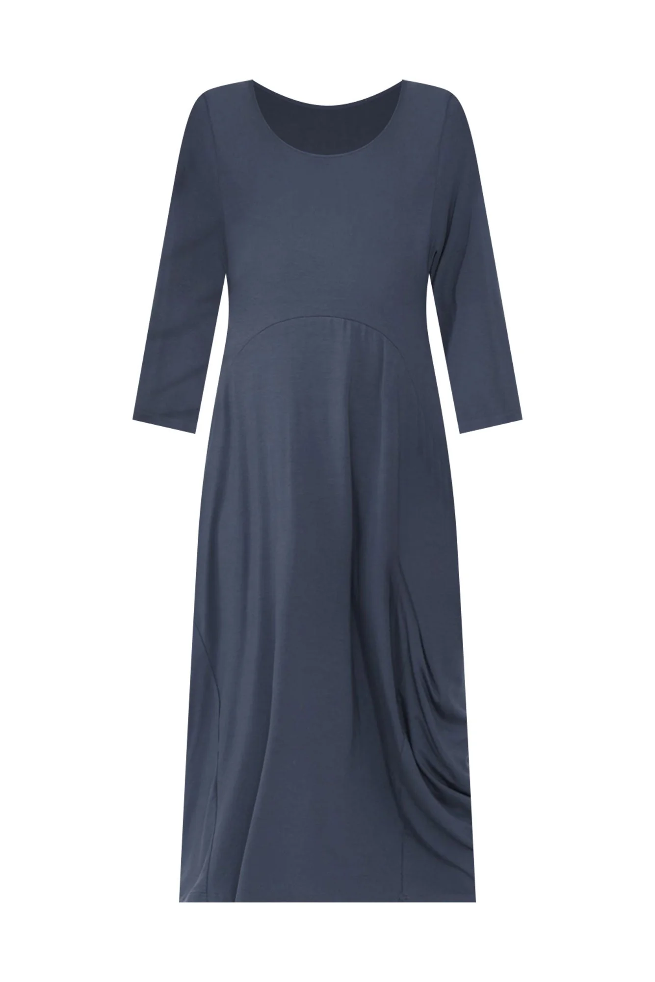 Glenda Blue Sleeved Crescent Dress