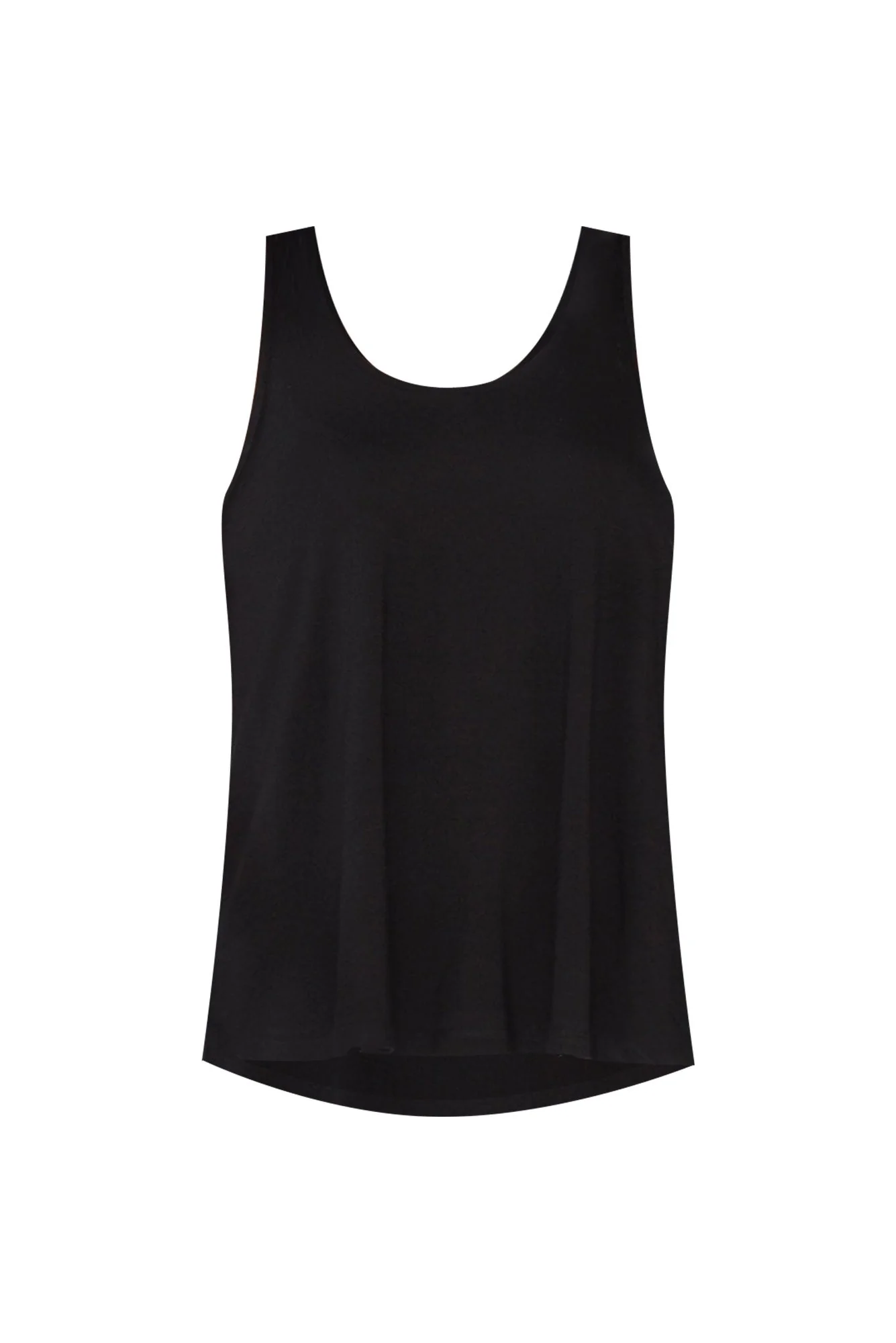 Black Bamboo Relaxed Singlet