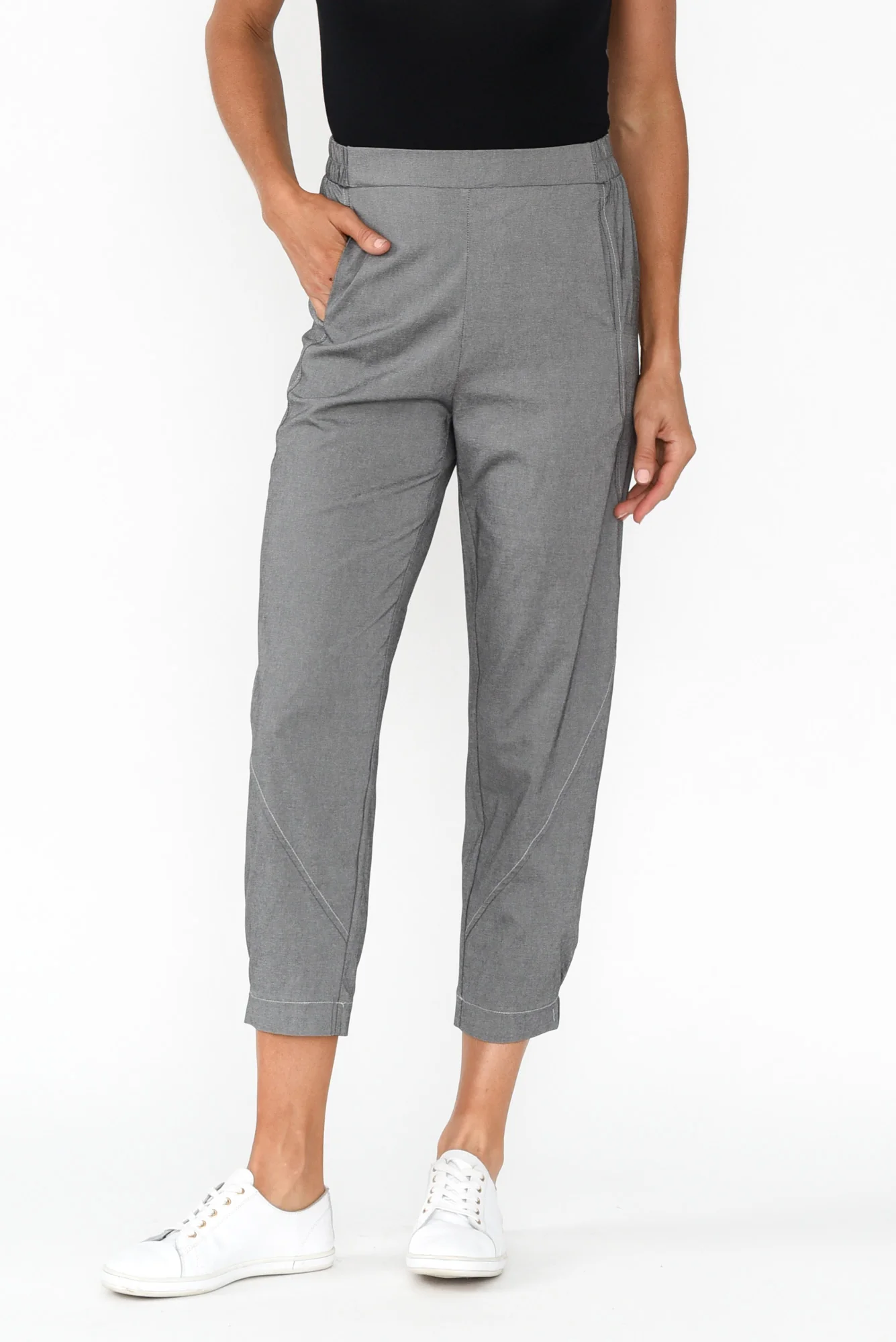 Cosita Grey Cropped Pants