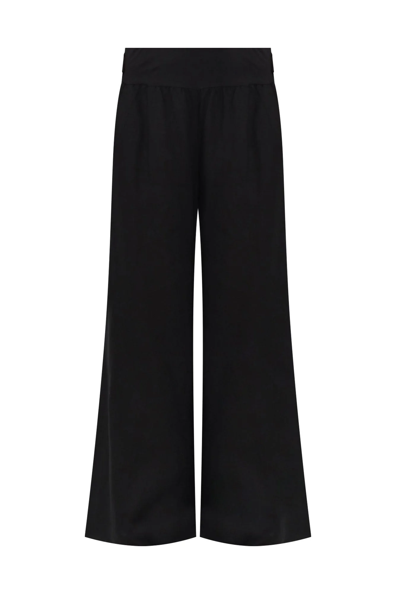 Emeline Black Linen Blend Pants