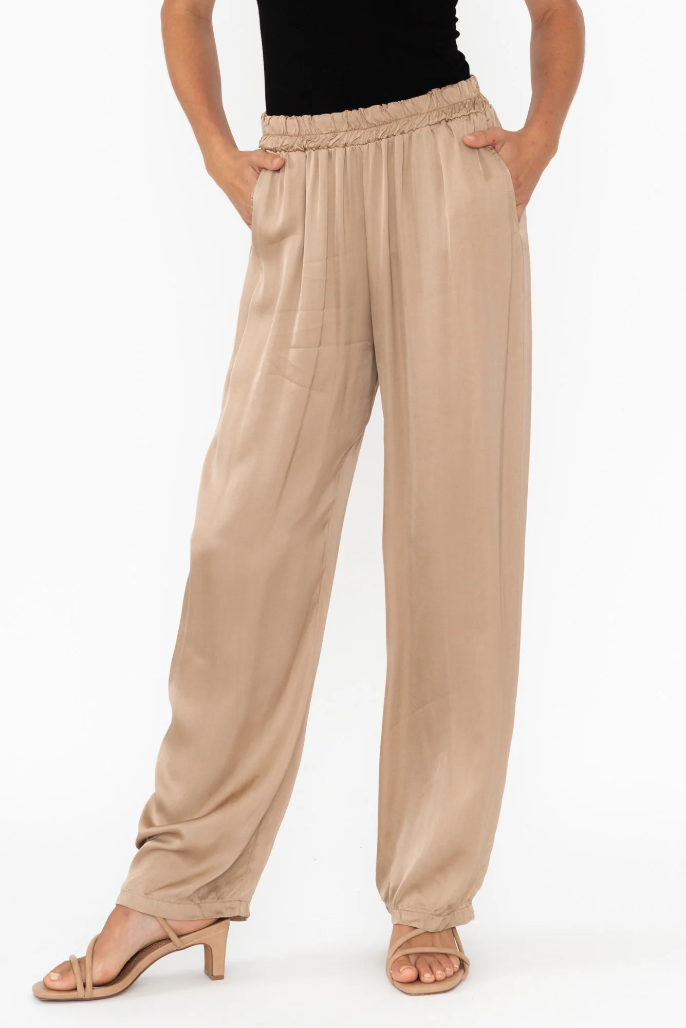 Malta Gold Wide Leg Pants