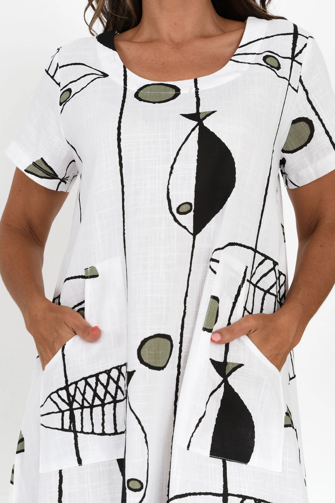 Lula White Sea Linen Cotton Dress