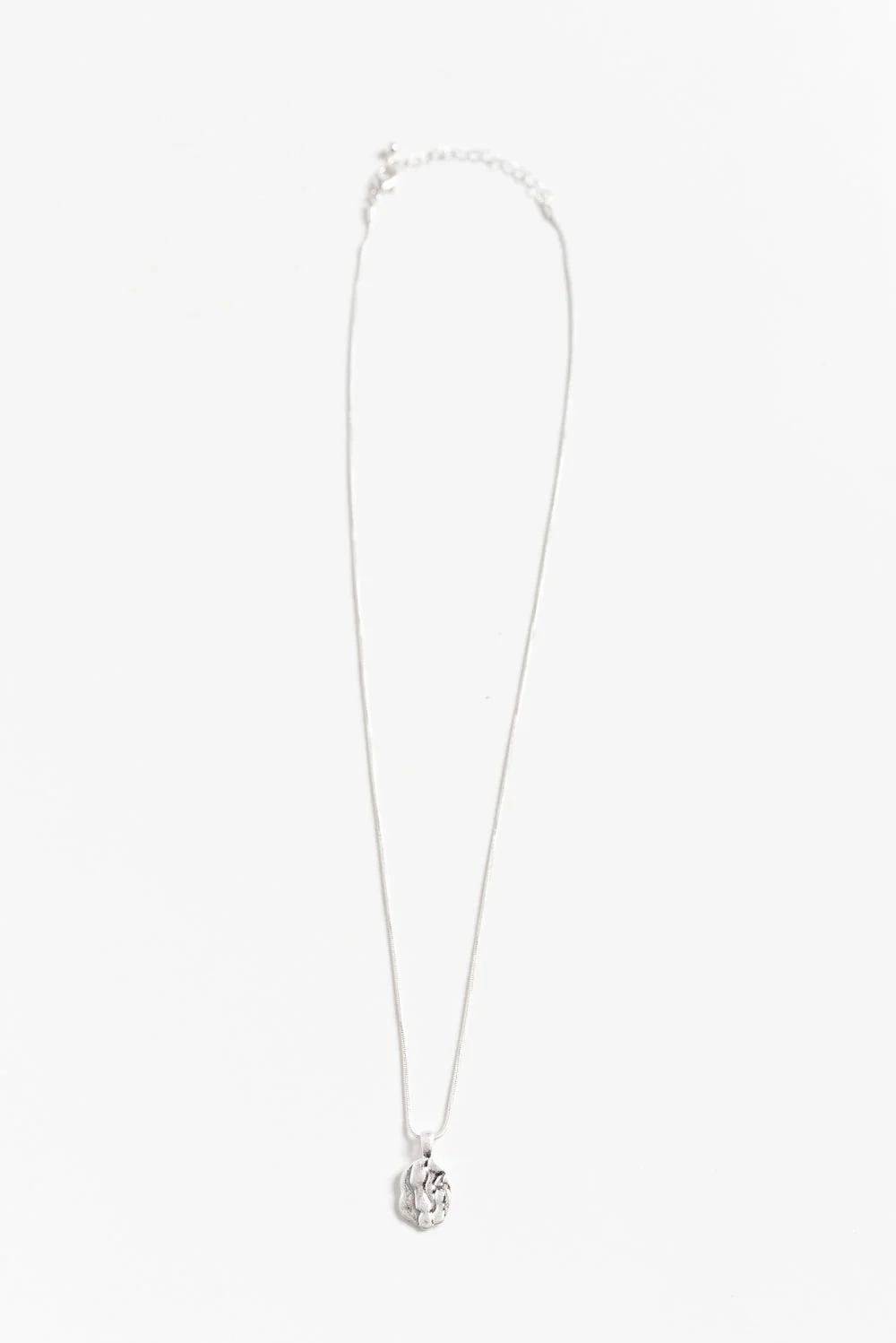 Rhonda Silver Pendant Necklace