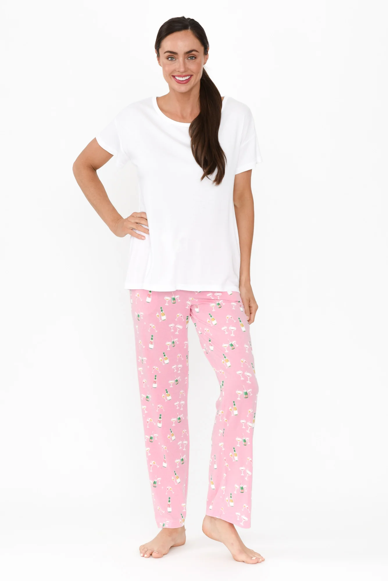 Corten Pink Champagne Bamboo Pyjama Pants