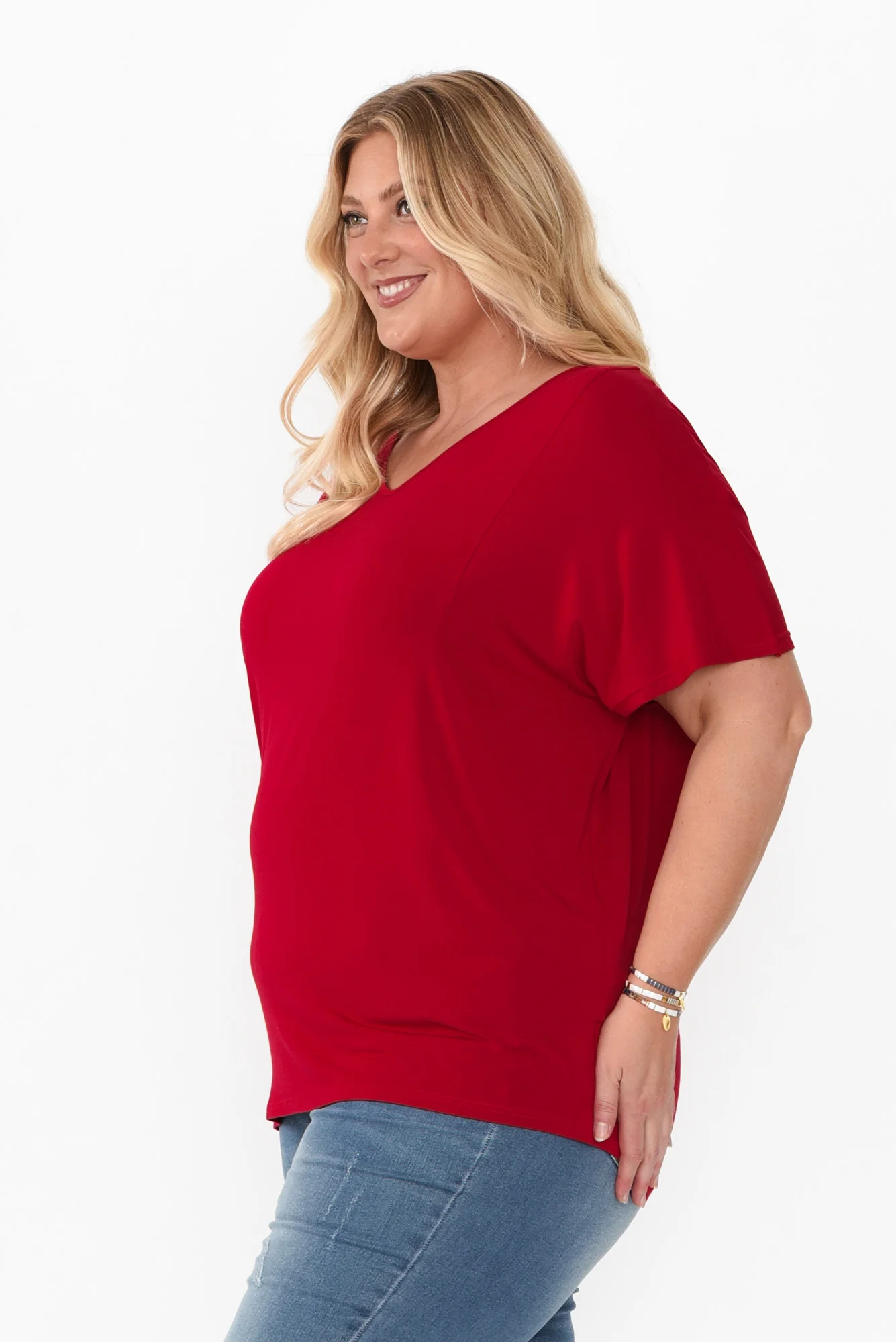 Ivy Red Micro Modal Swing Tee