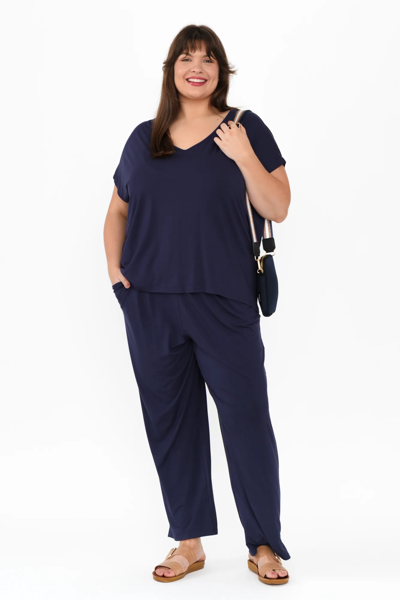 Lopez Navy Pocket Pants