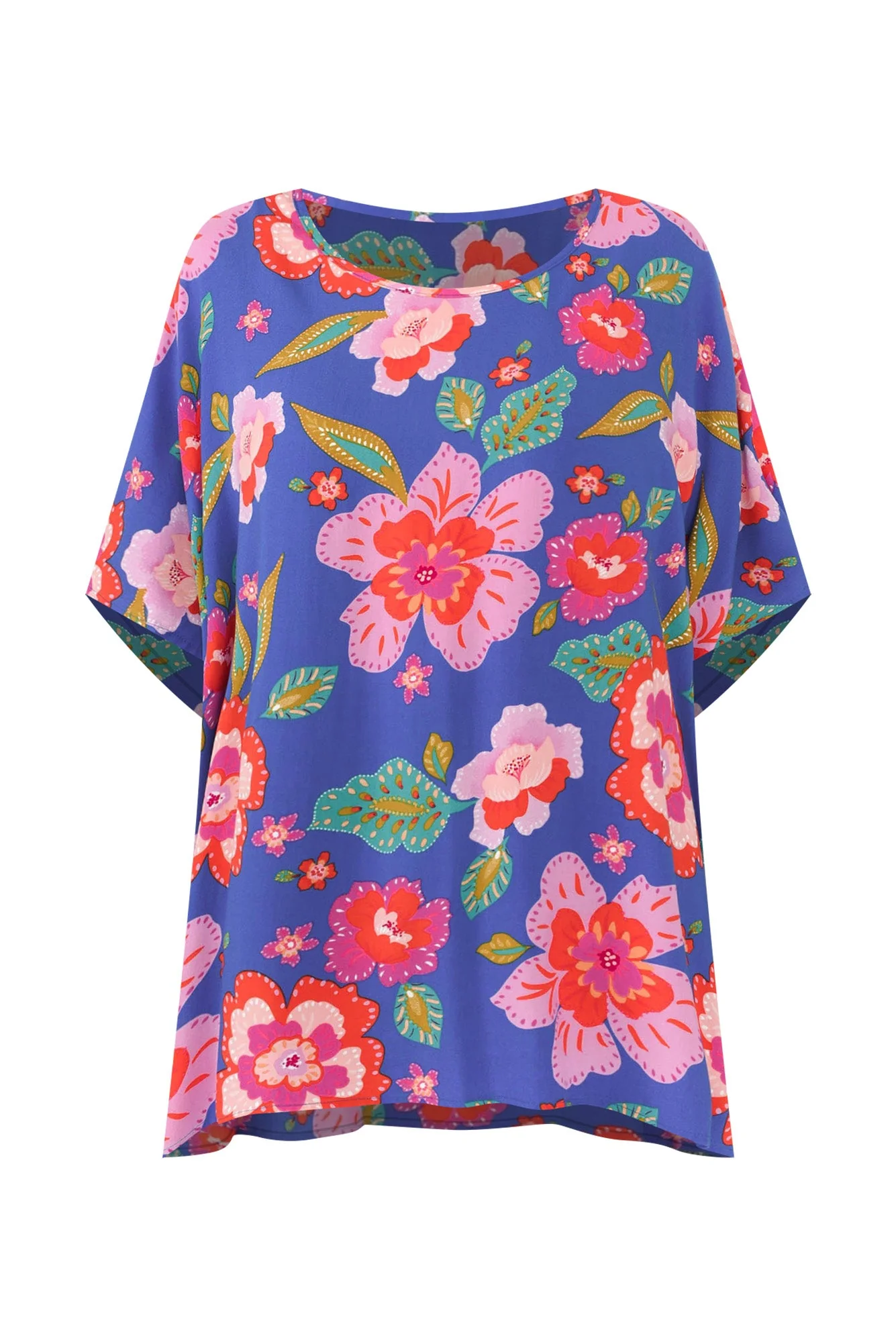 Naari Blue Garden Drape Top