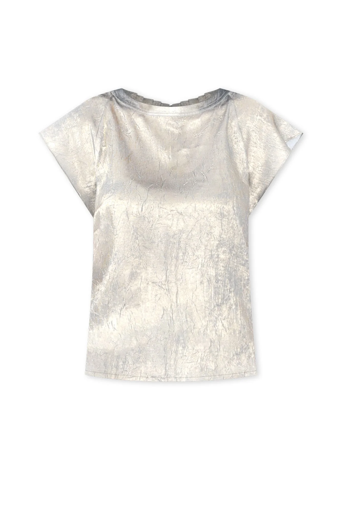 Boulevard Champagne Flutter Sleeve Top