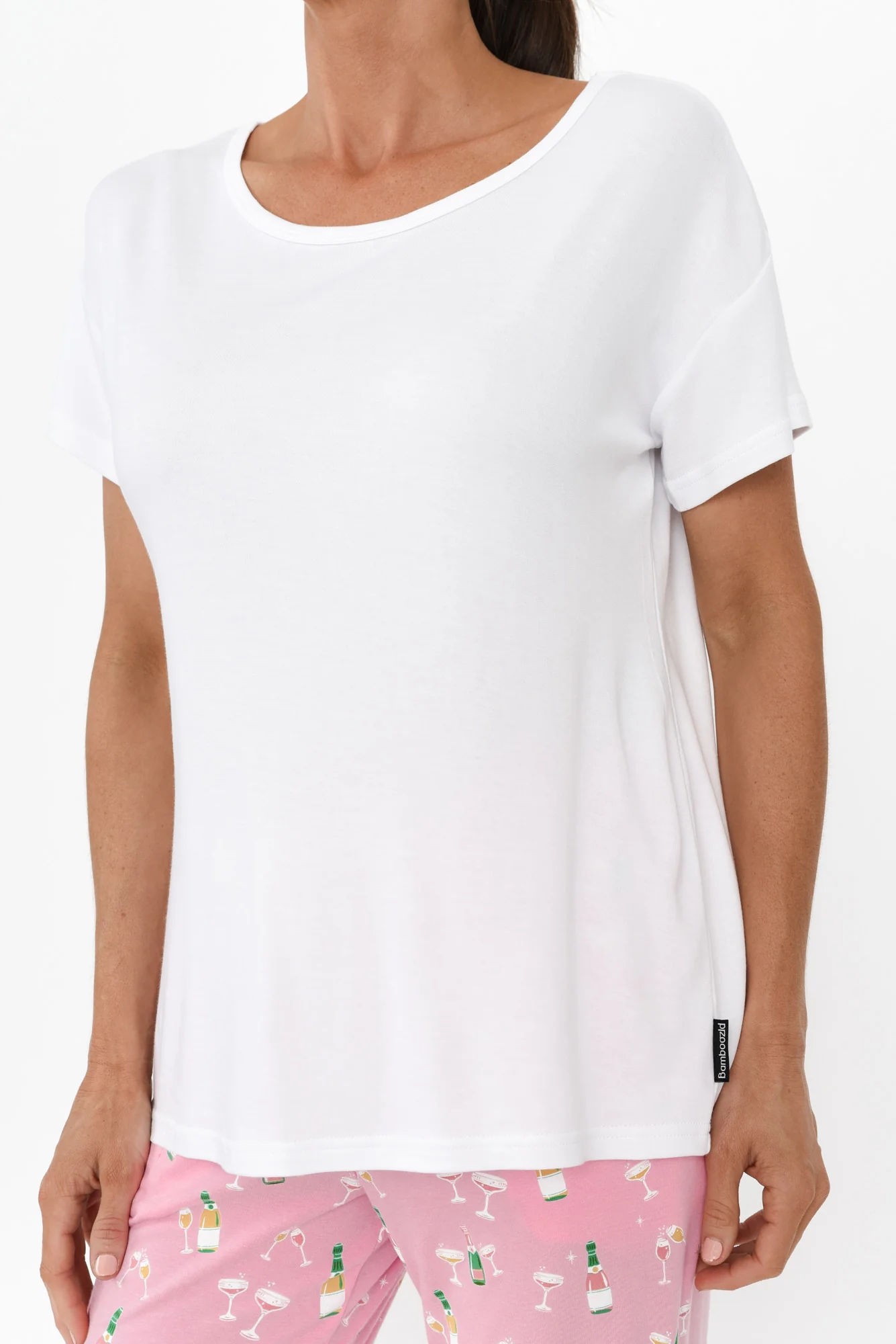 Baku White Bamboo Sleep Tee