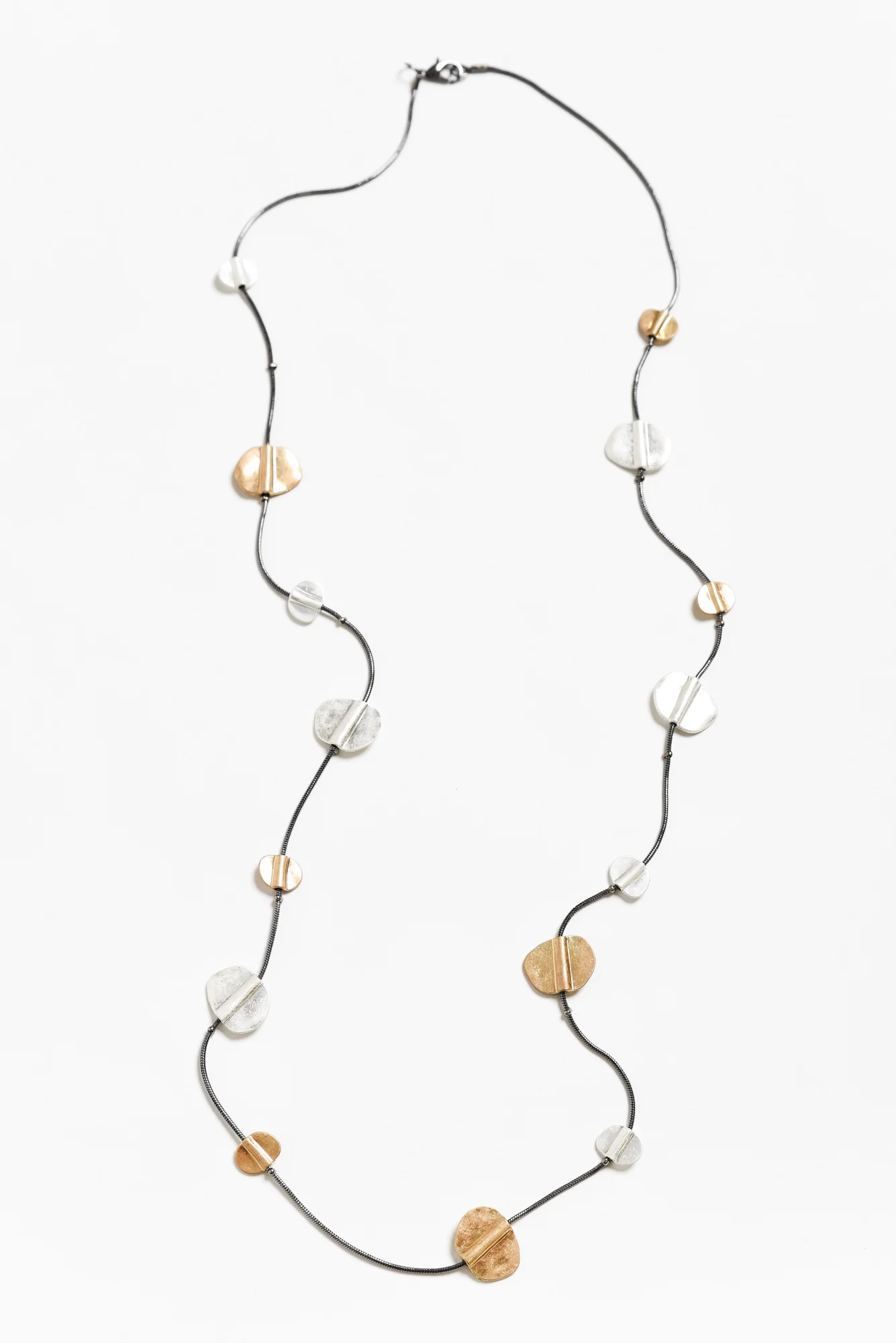 Ivar Two Tone Disc Necklace