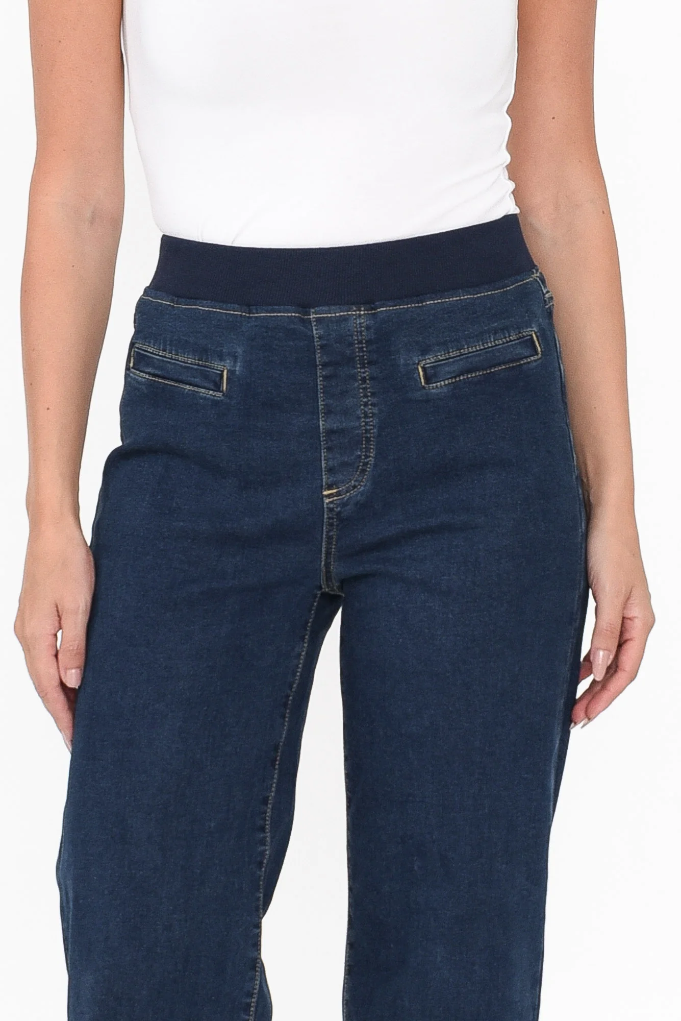 Maddy Dark Blue Wide Leg Jeans