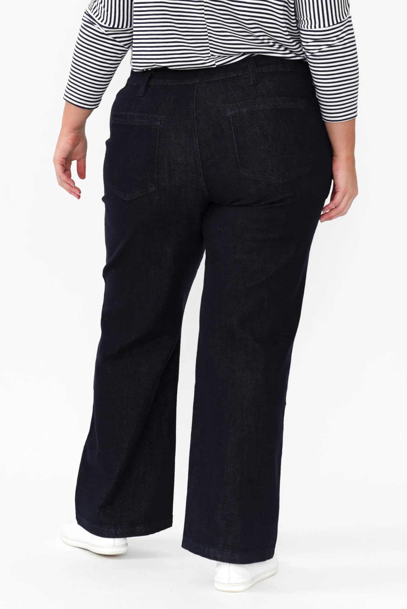Orwell Dark Blue Wide Leg Jeans