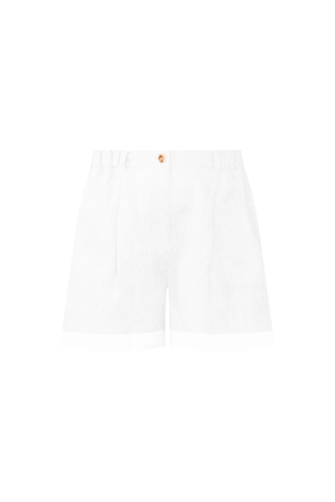 Britannia White Linen Shorts