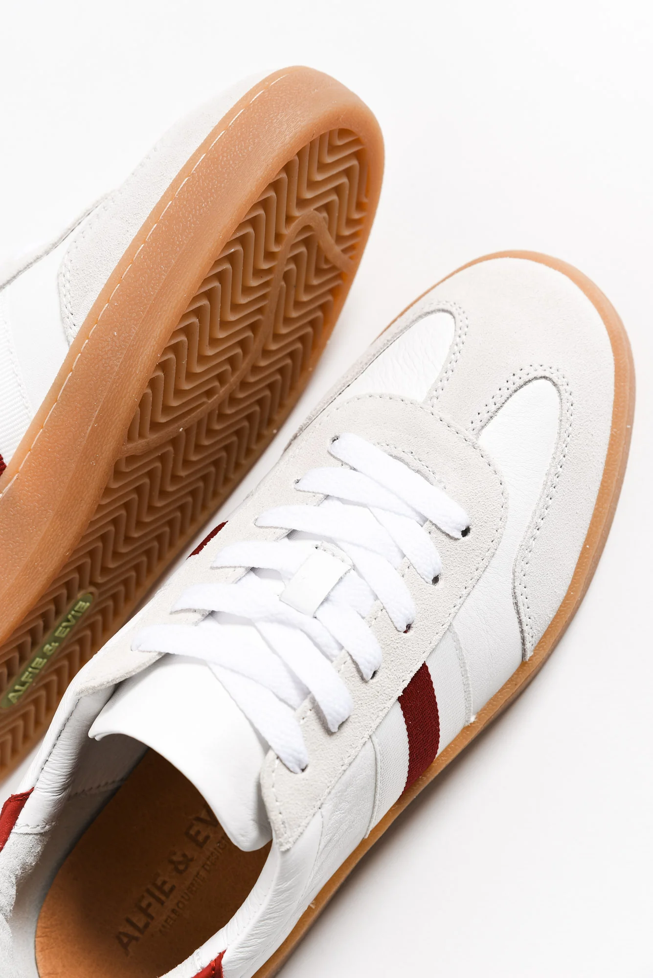 Aloha Red Stripe Suede Sneaker