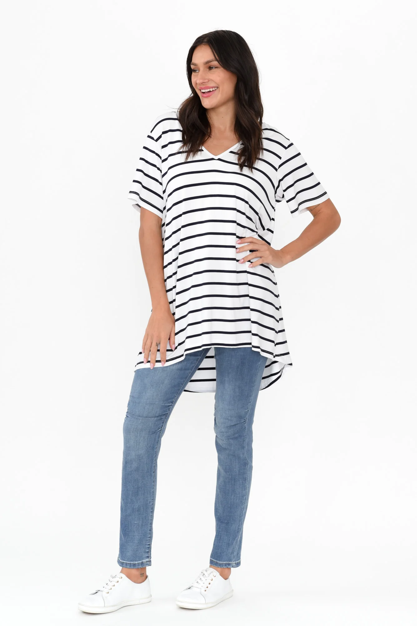 Arden Blue Denim Tie Jeans