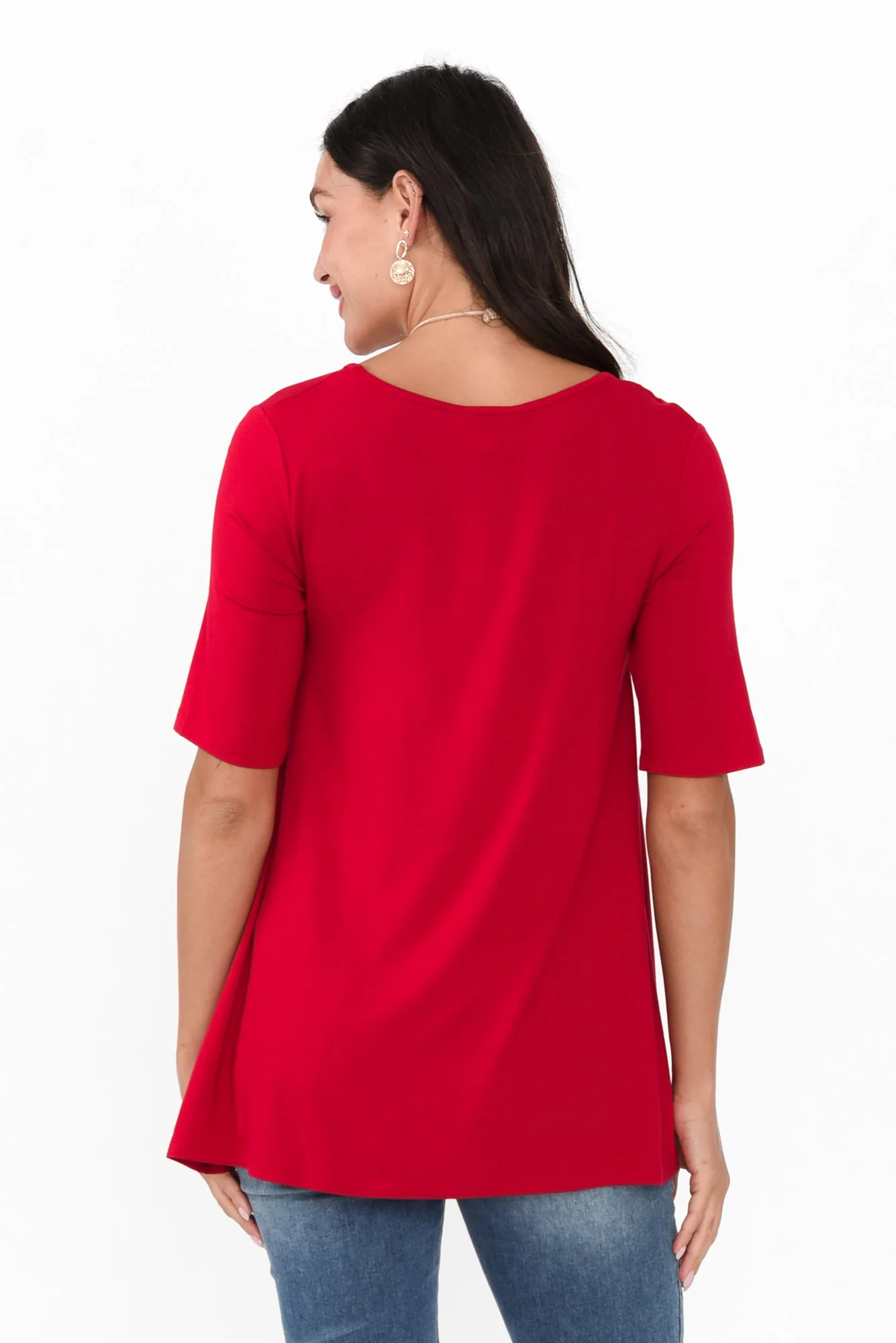 Carter Cherry Bamboo Tunic Top