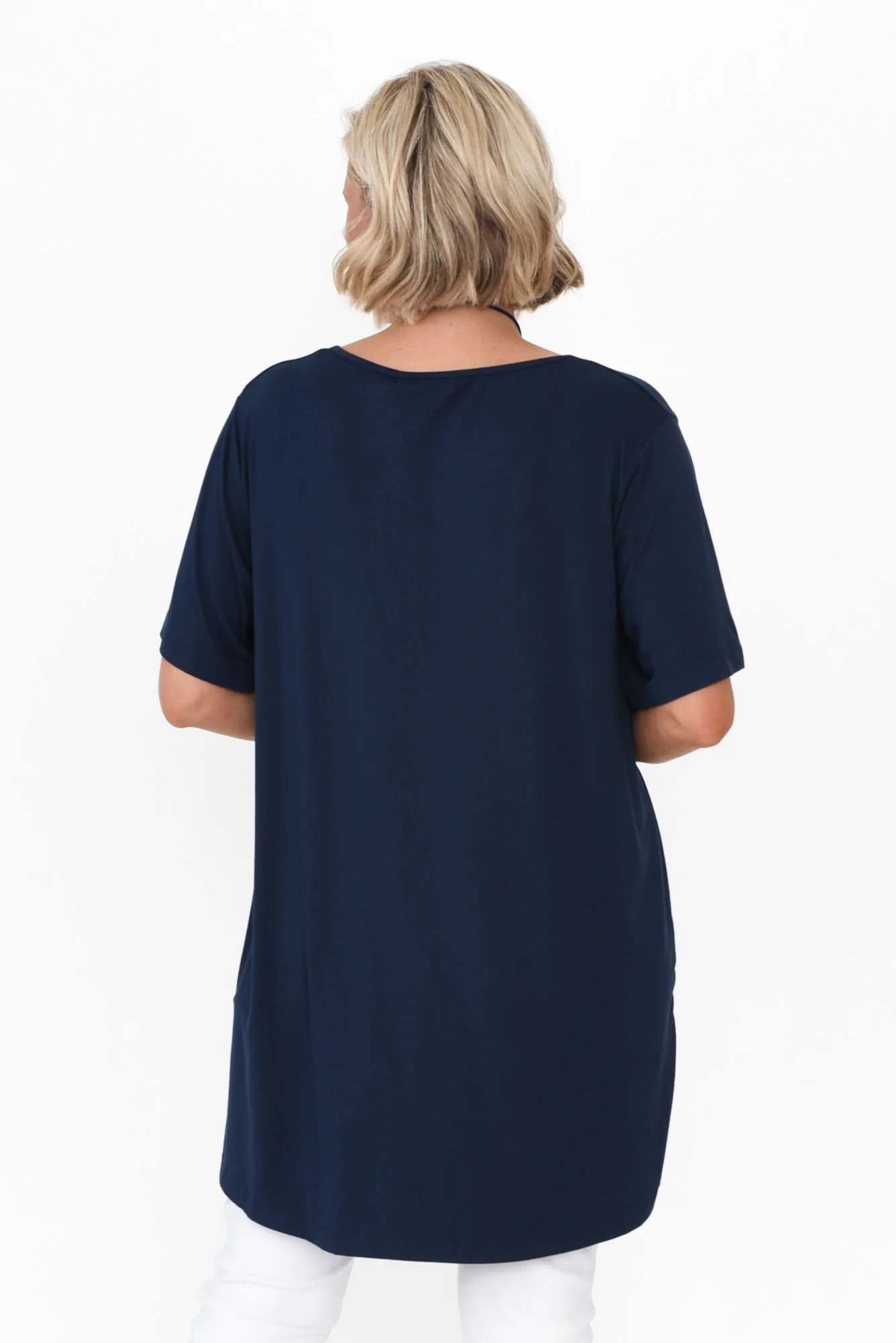 Novella Navy Bamboo Top