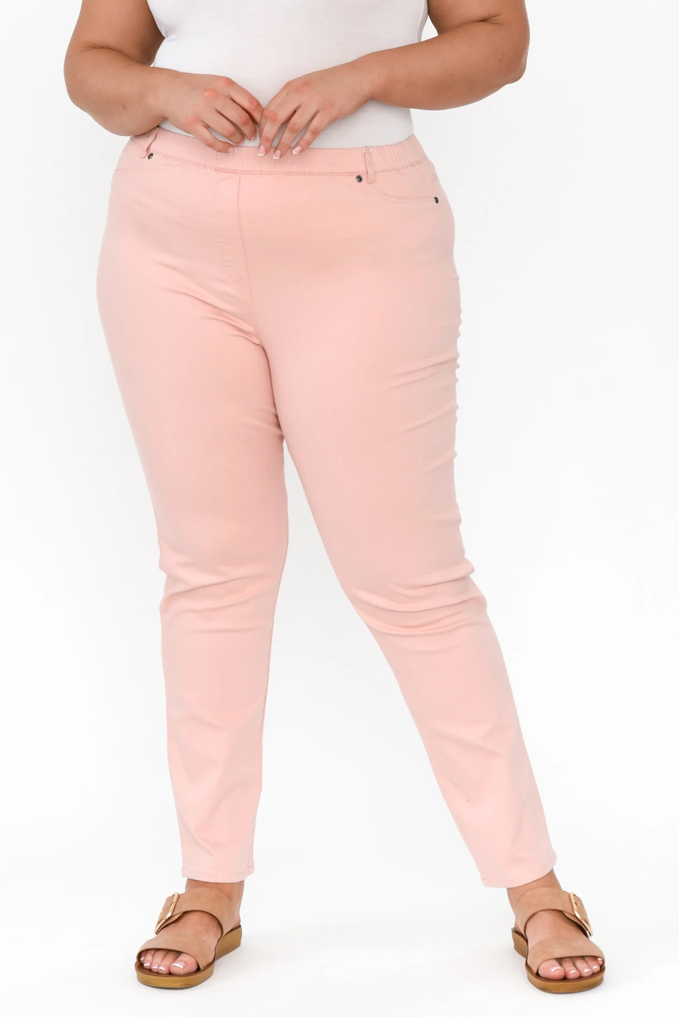 Reed Pink Stretch Cotton Pants