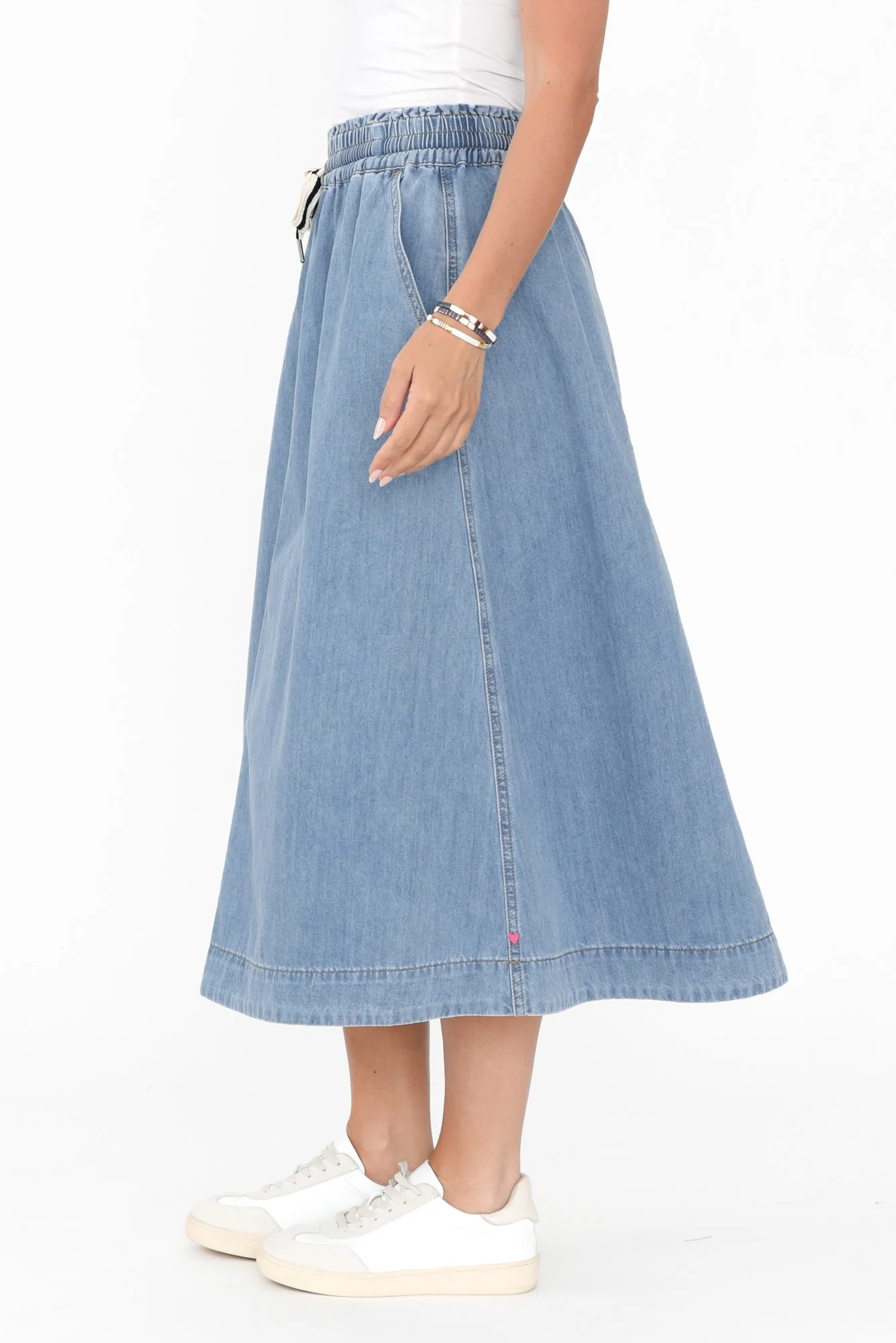 Greta Light Denim Skirt