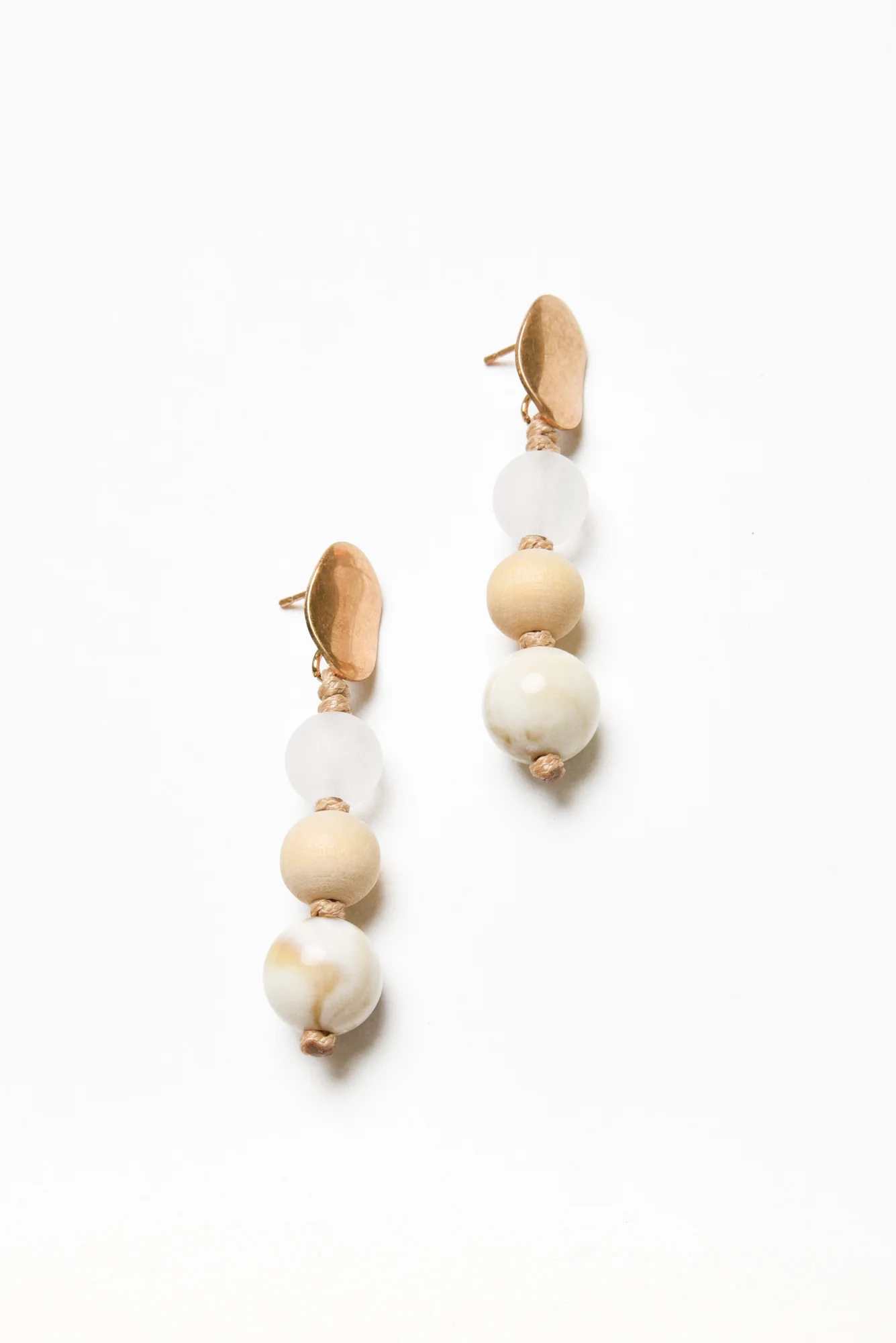 Radley Natural Bead Drop Earrings