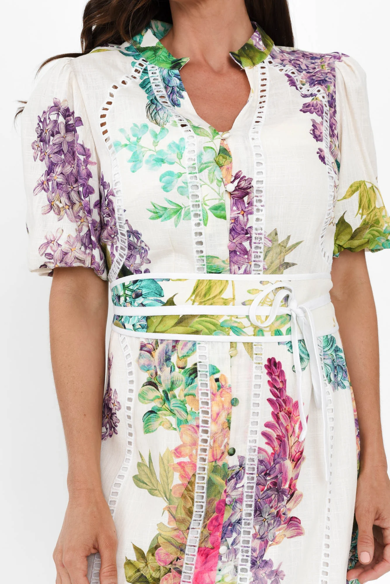 Carlyle Wisteria Alba Linen Blend Dress