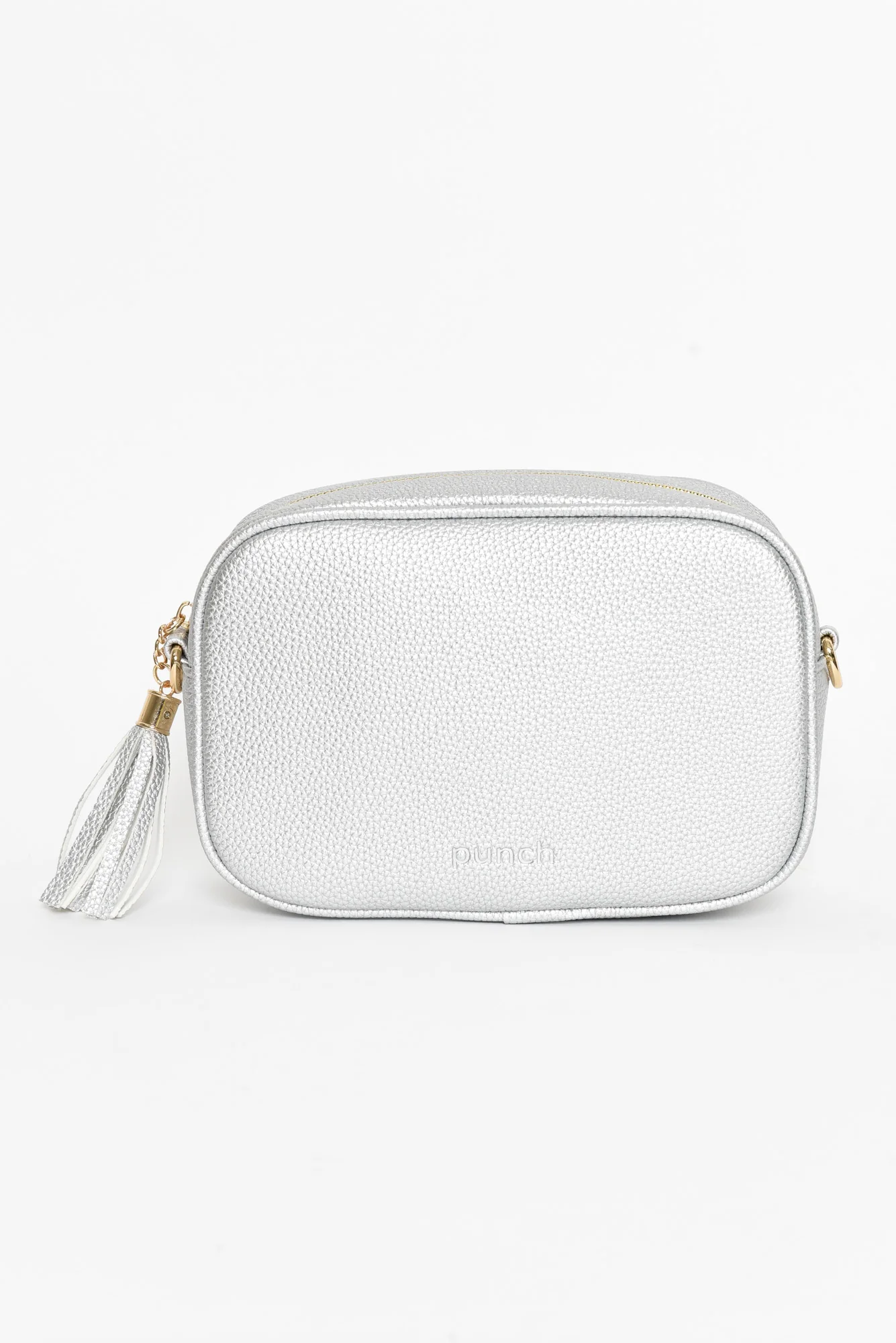 Dell Silver Crossbody Bag