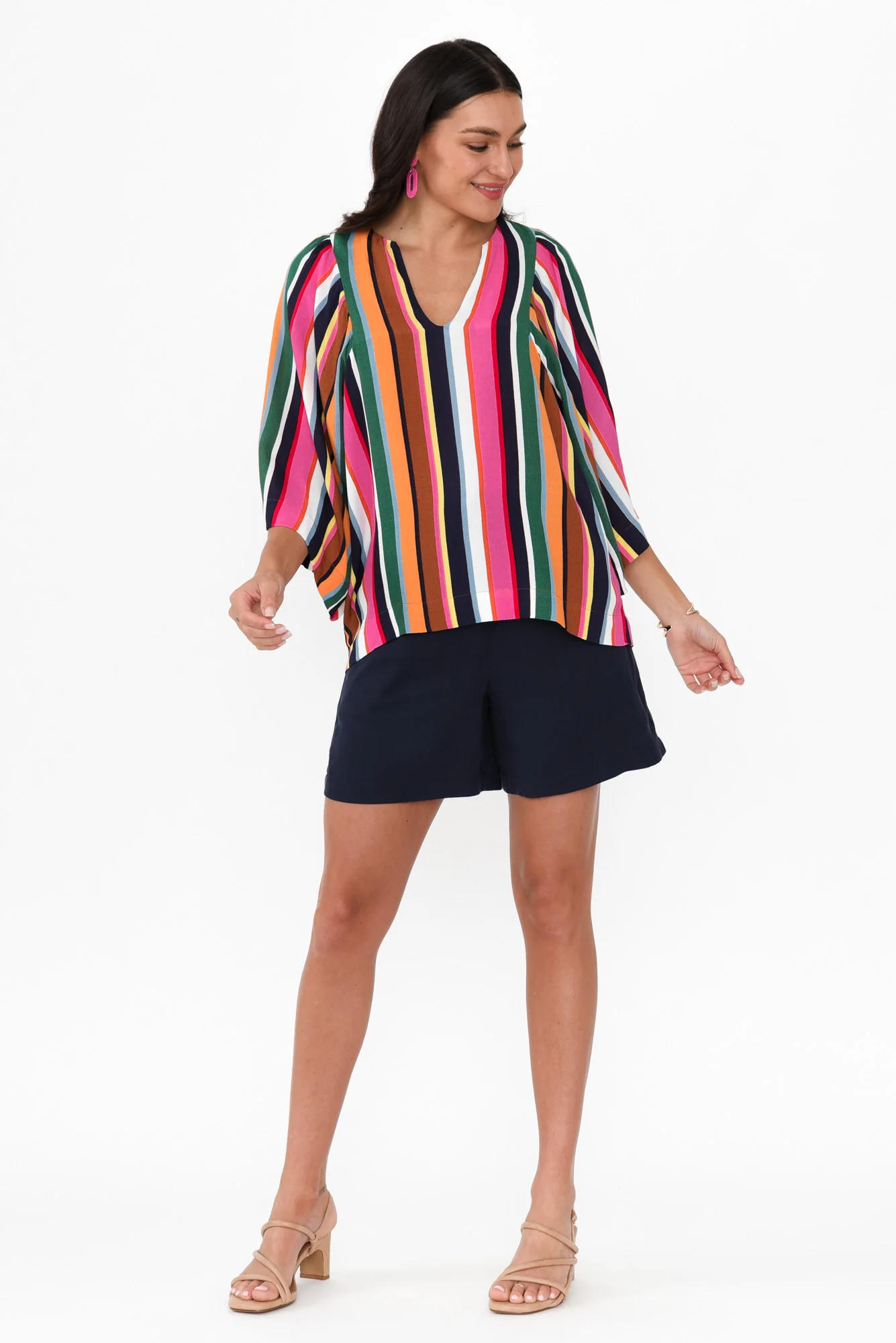 Dream Factory Multi Stripe Top