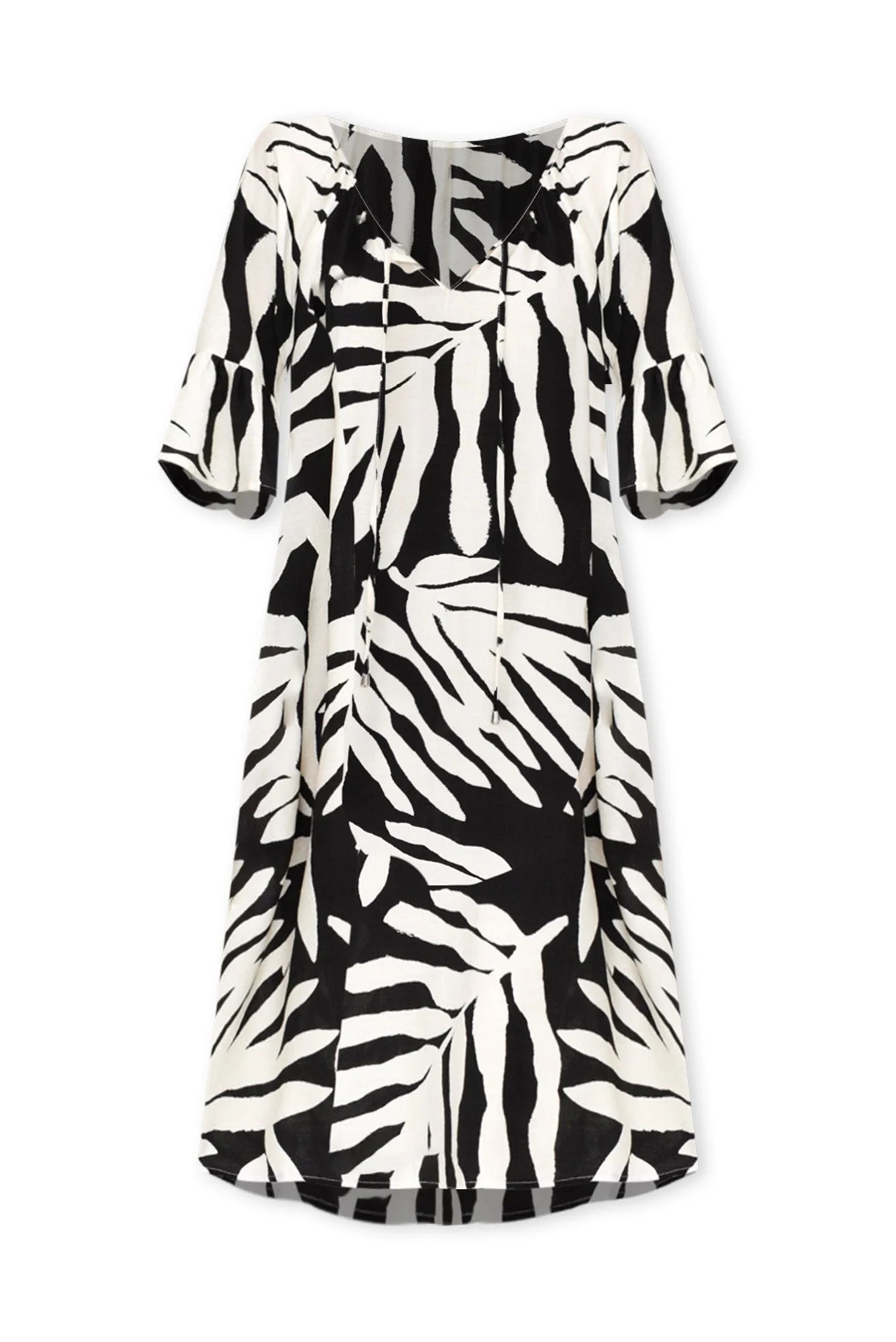 Mariella Black Palm Pocket Dress