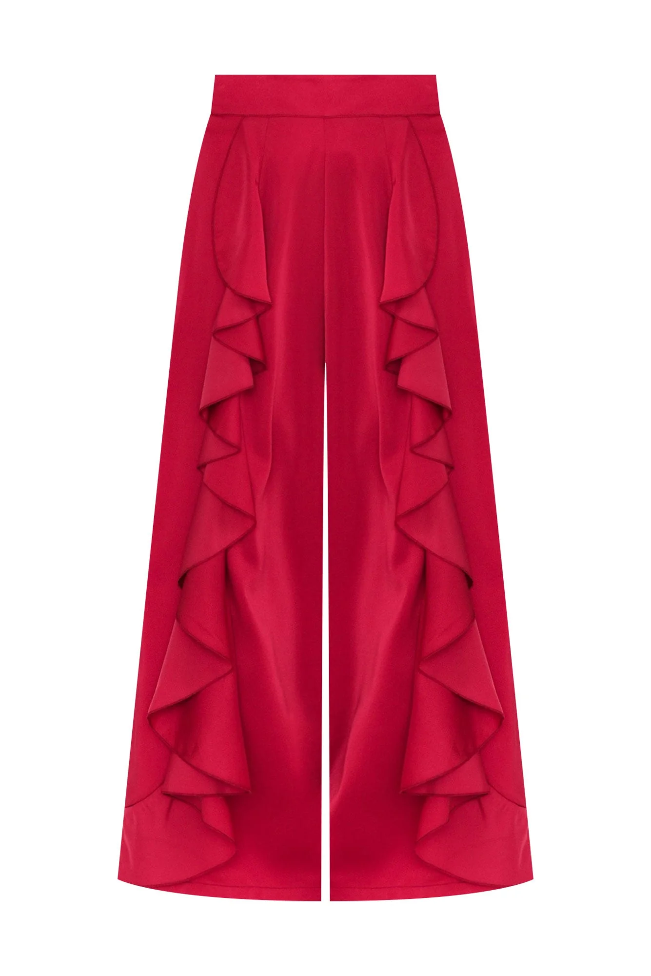 Dancer Red Ruffle Pants