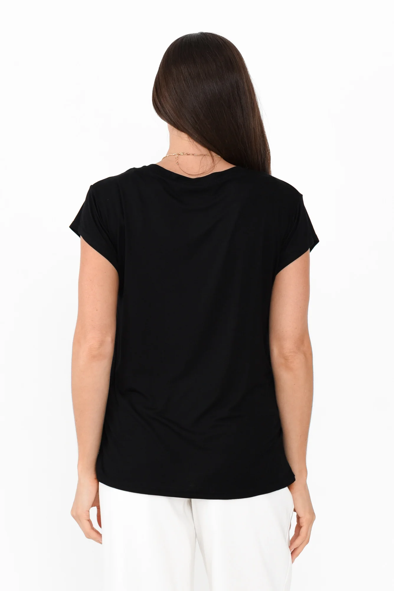 Jenkins Black Modal Tee