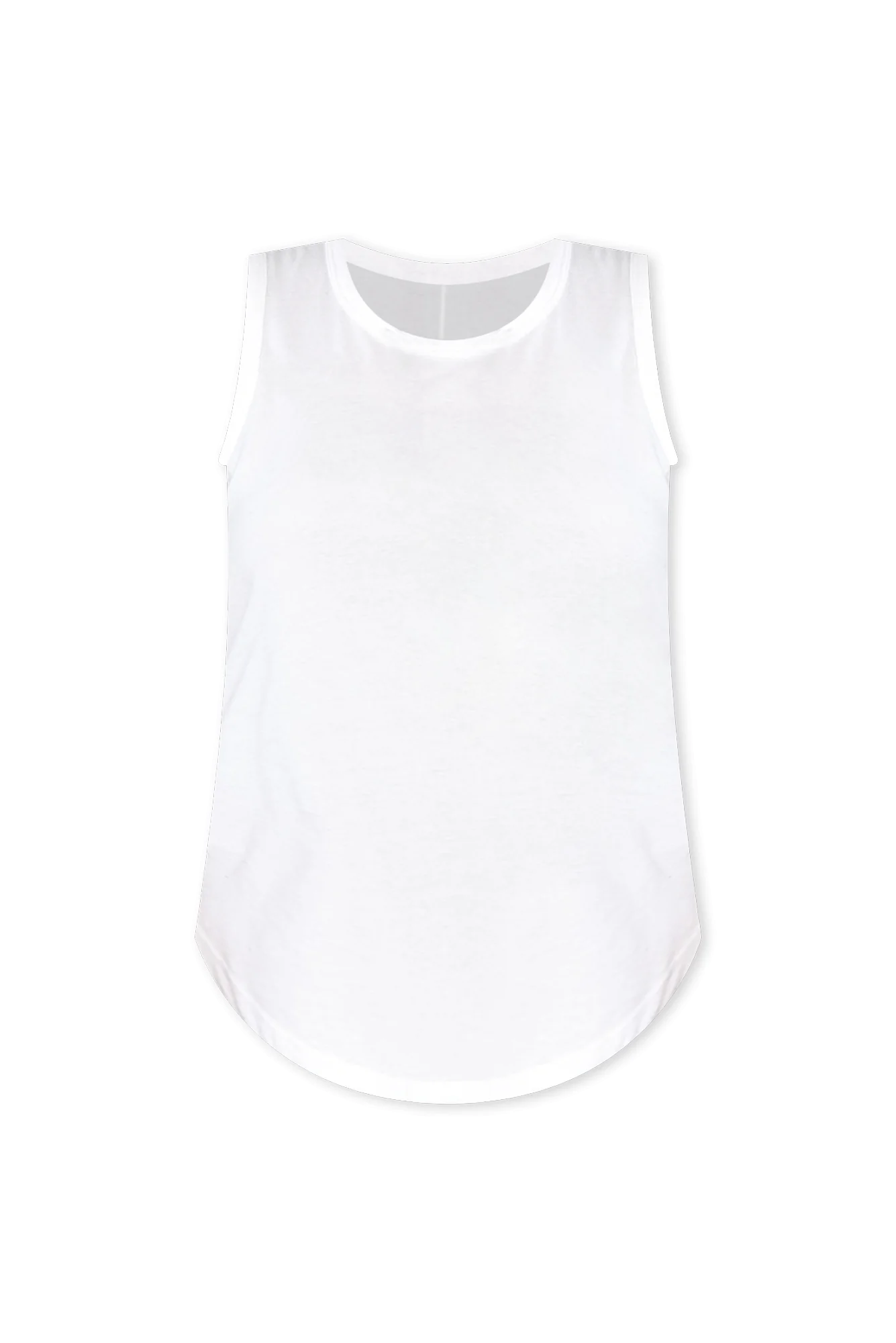 Keira White Cotton Tank