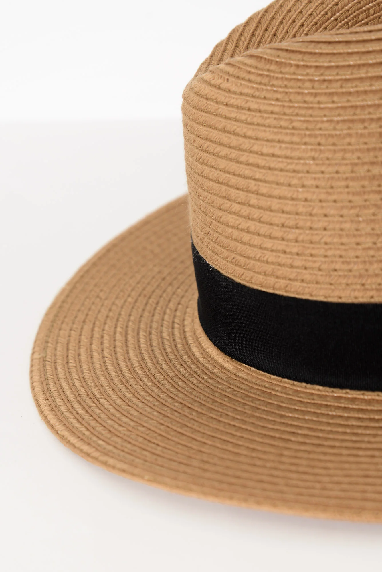 Caramel Wide Brim Travel Fedora