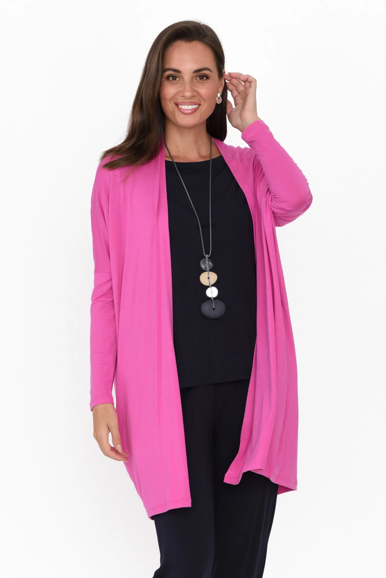 Margot Flamingo Pink Cardigan