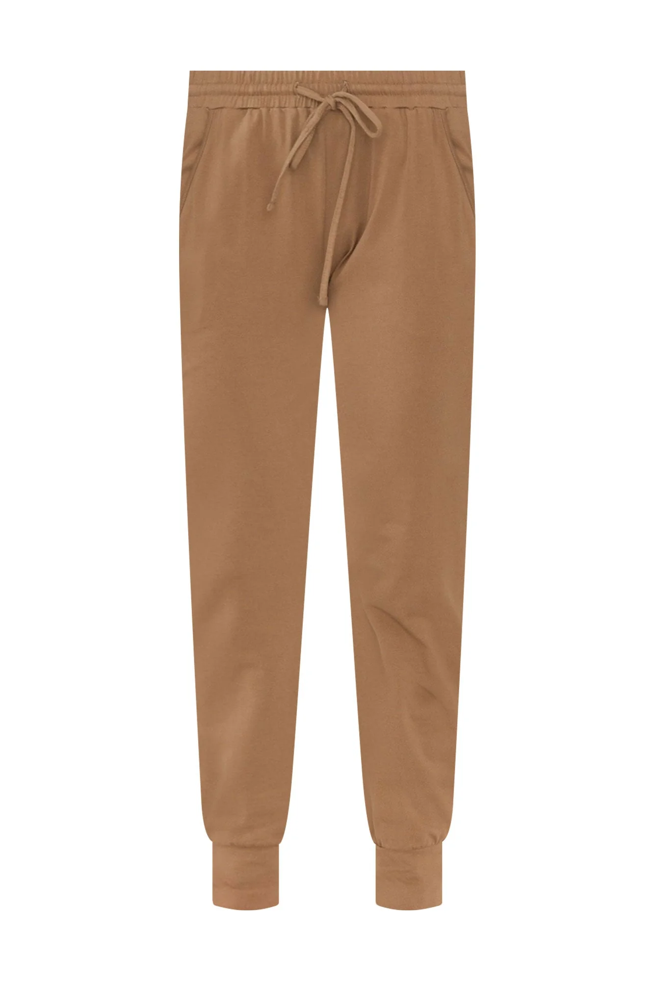 Mocha Cotton Everyday Tie Pants