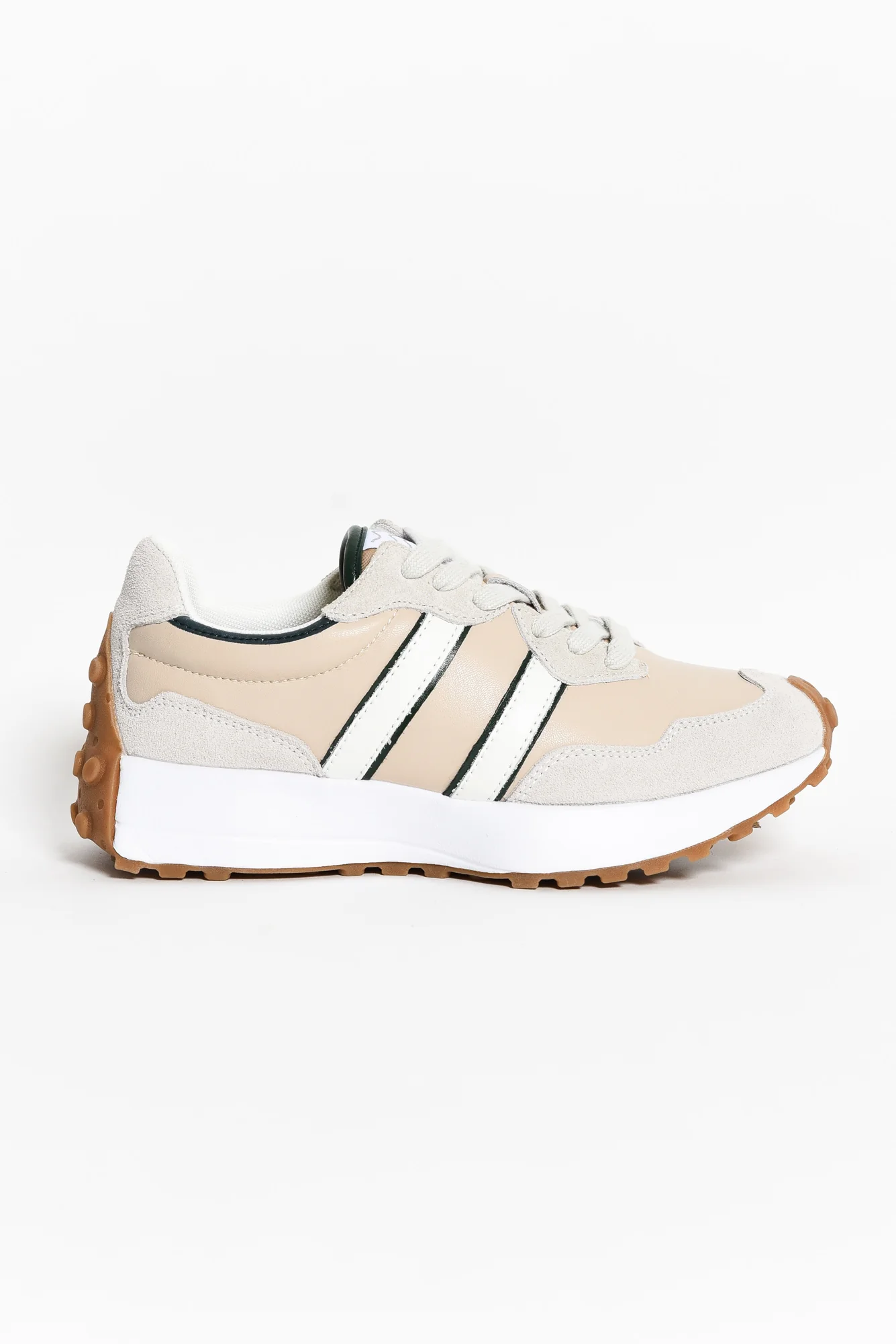 Flex Natural Stripe Leather Sneaker