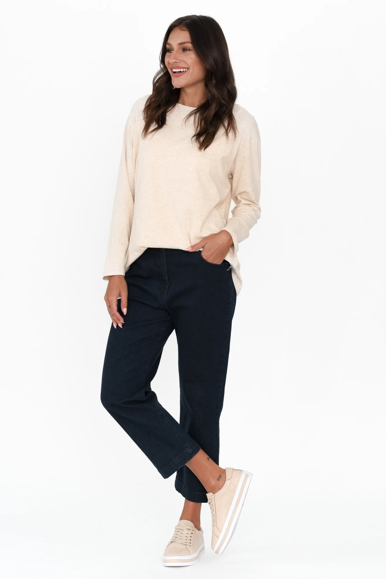 Rosanna Dark Denim Cropped Jeans