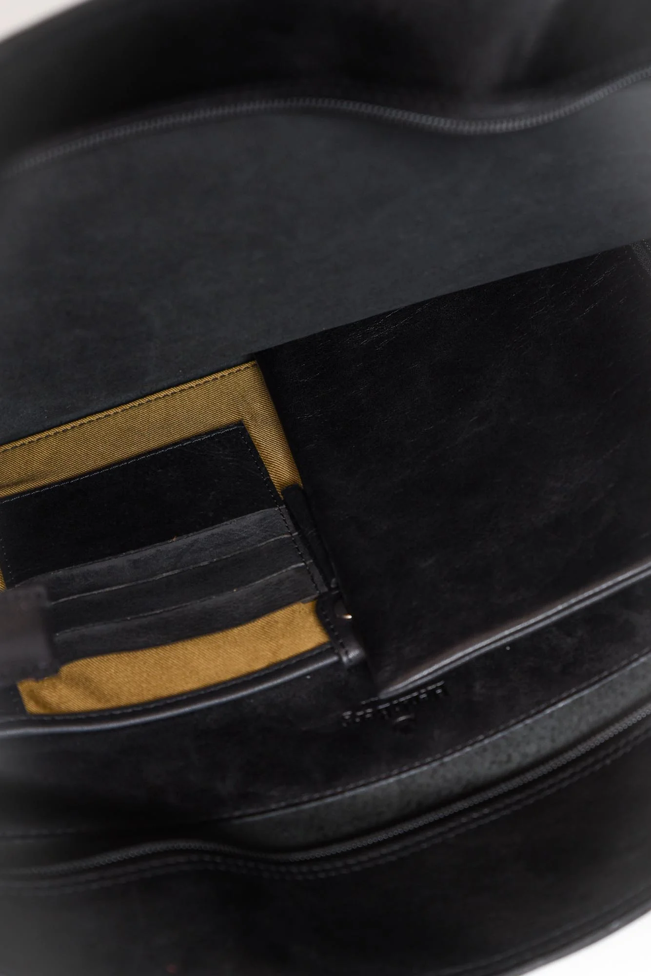 Fenna Black Leather Tote