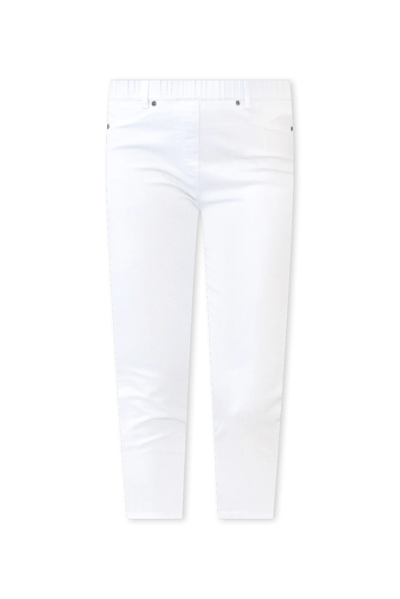 Reed White Stretch Cotton Capri Pants