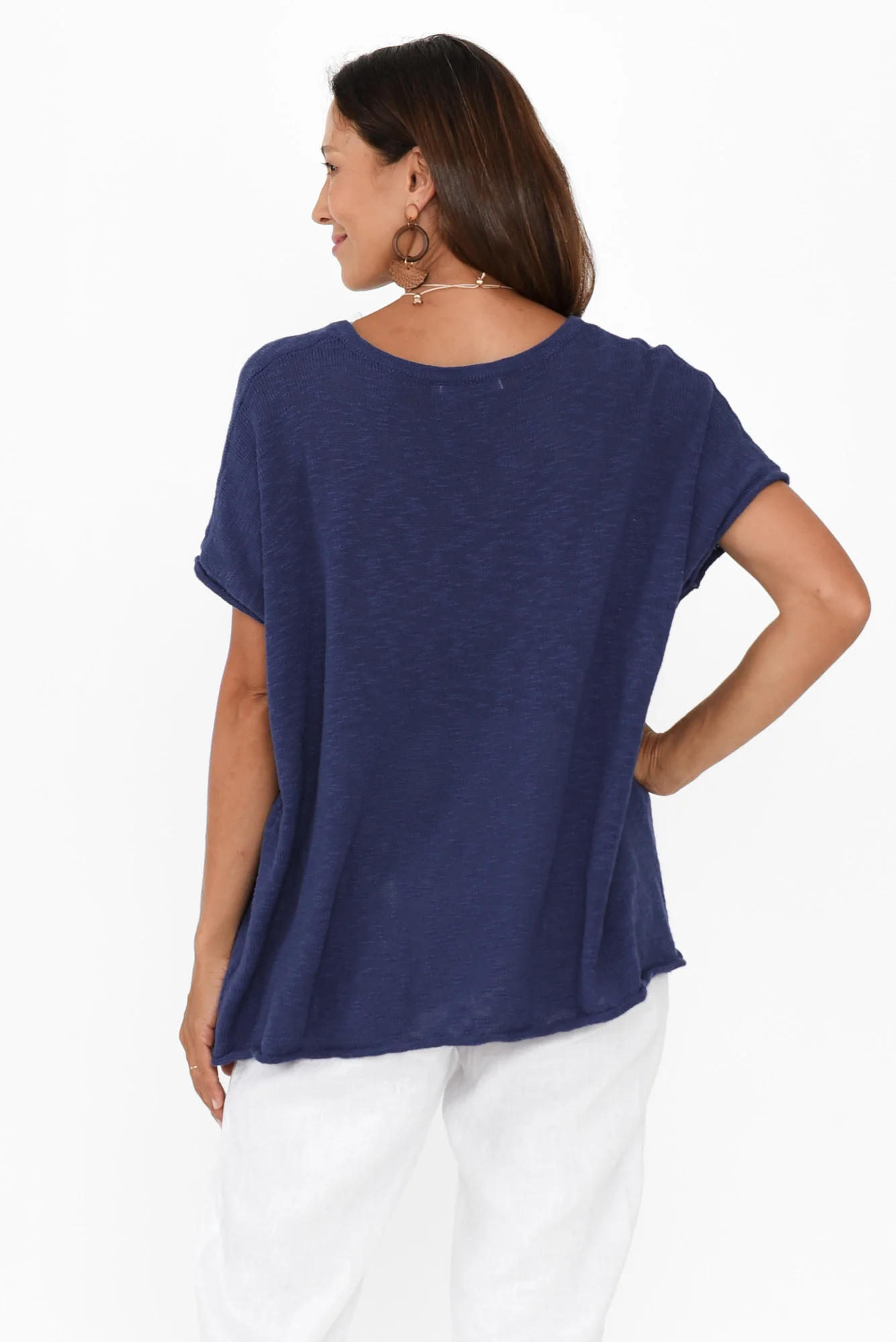 Saxon Cobalt Oversized Knit Top