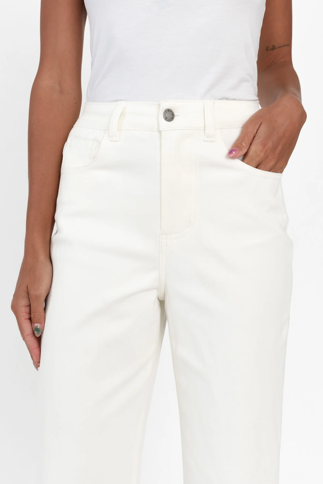 Winnie White Wide Leg Jeans