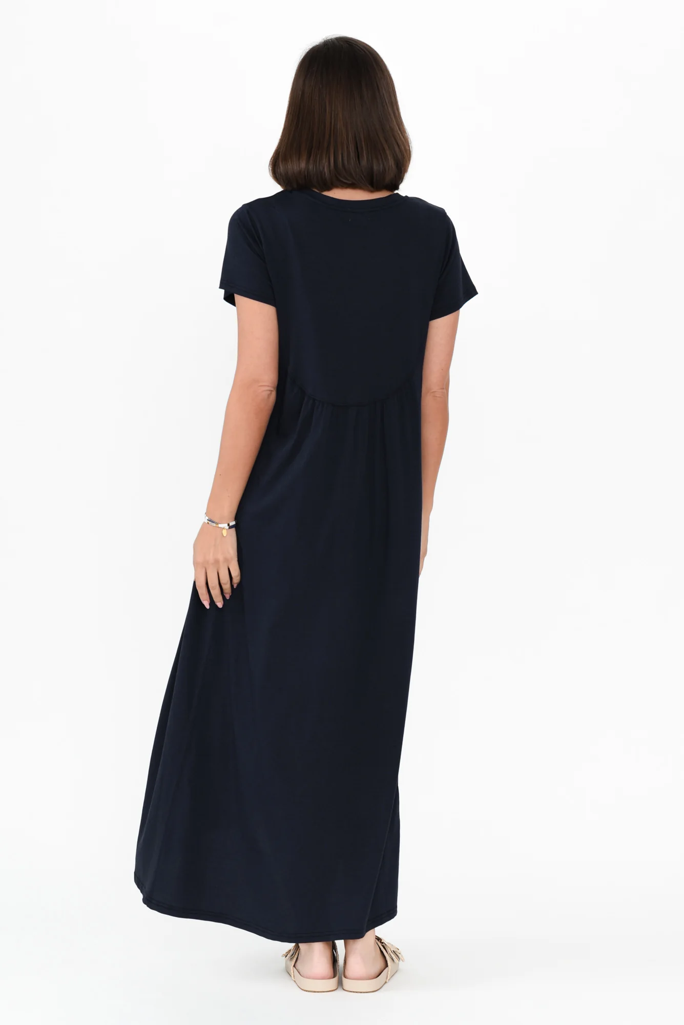 Patrick Navy Cotton Pocket Dress