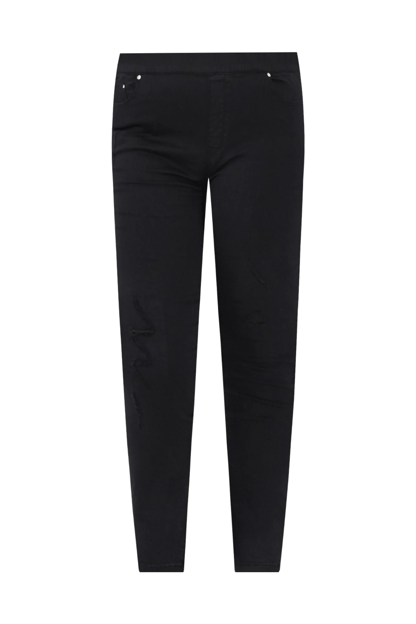 Zadie Distressed Black Stretch Jeans