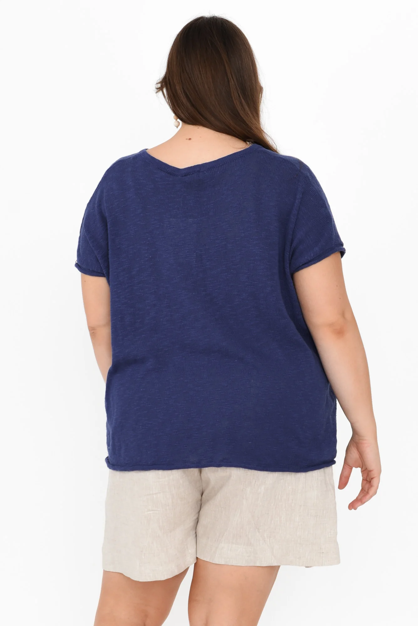 Saxon Cobalt Oversized Knit Top