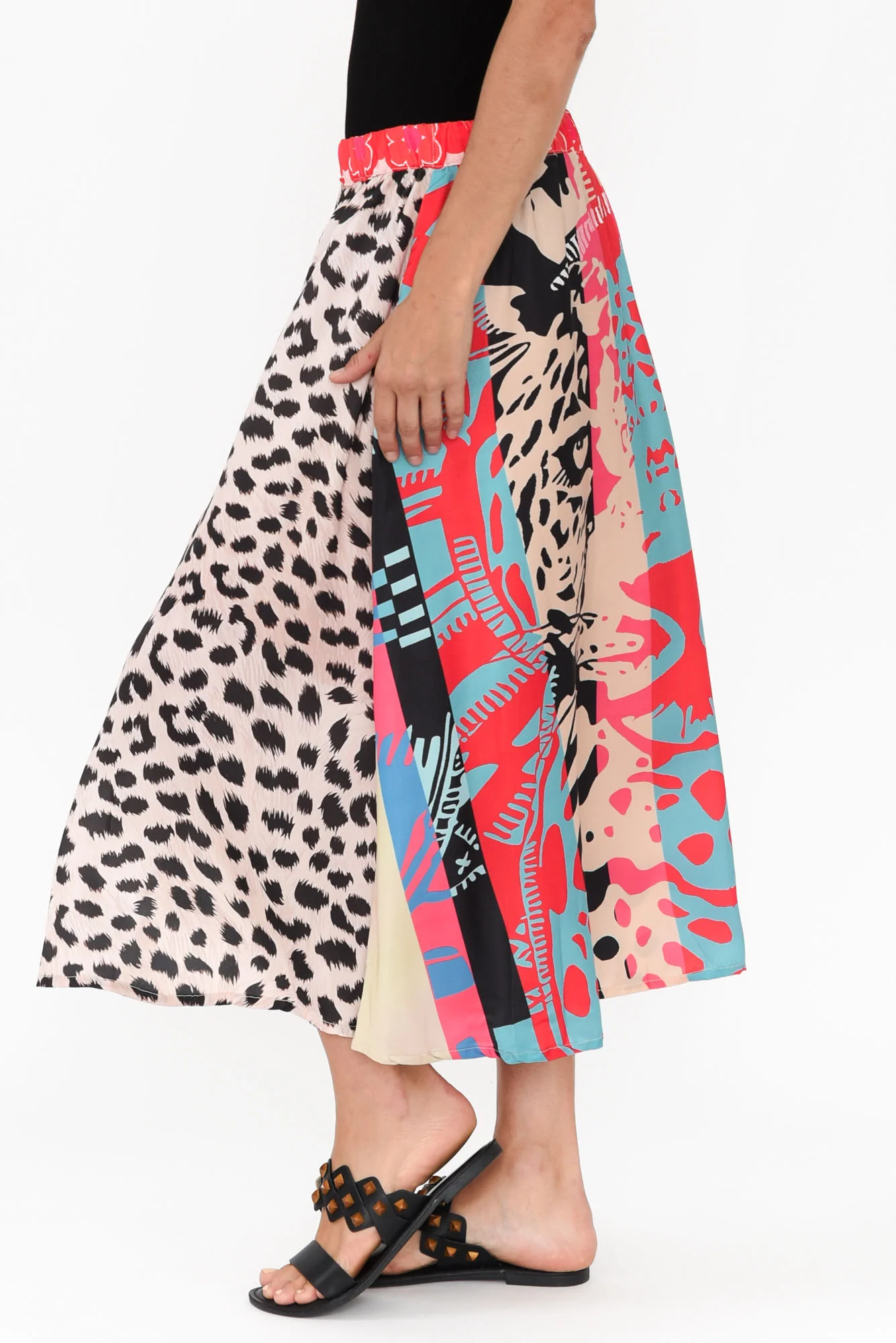 Sulky Red Leopard Skirt